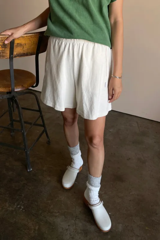 Flared Basketball Shorts - Naturel sold by Le Bon Shoppe