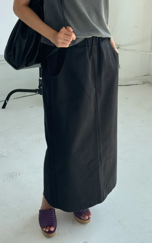 ***SALE*** Long City Skirt - Black sold by Le Bon Shoppe