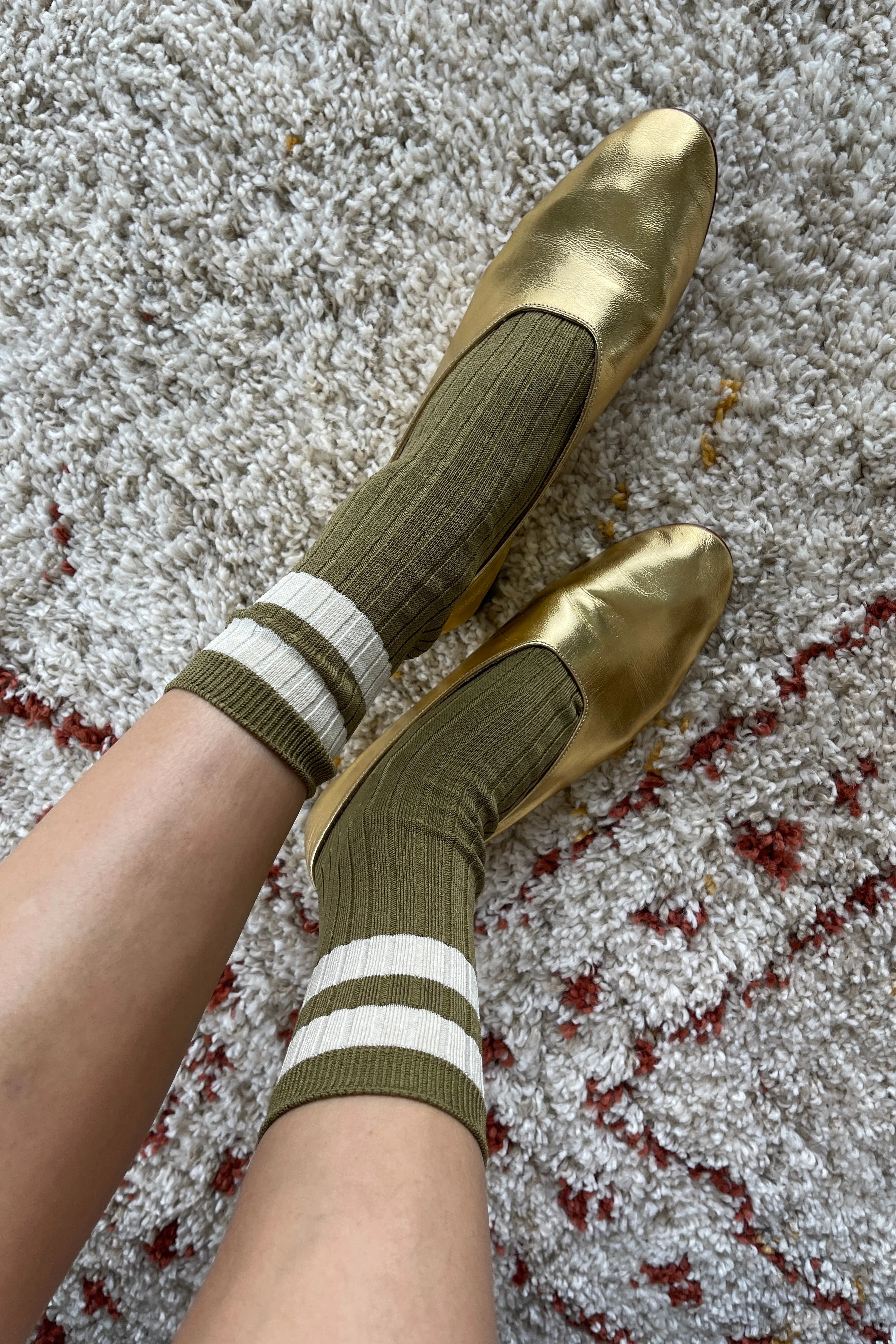 Her Varsity Socks - Fern sold by Le Bon Shoppe