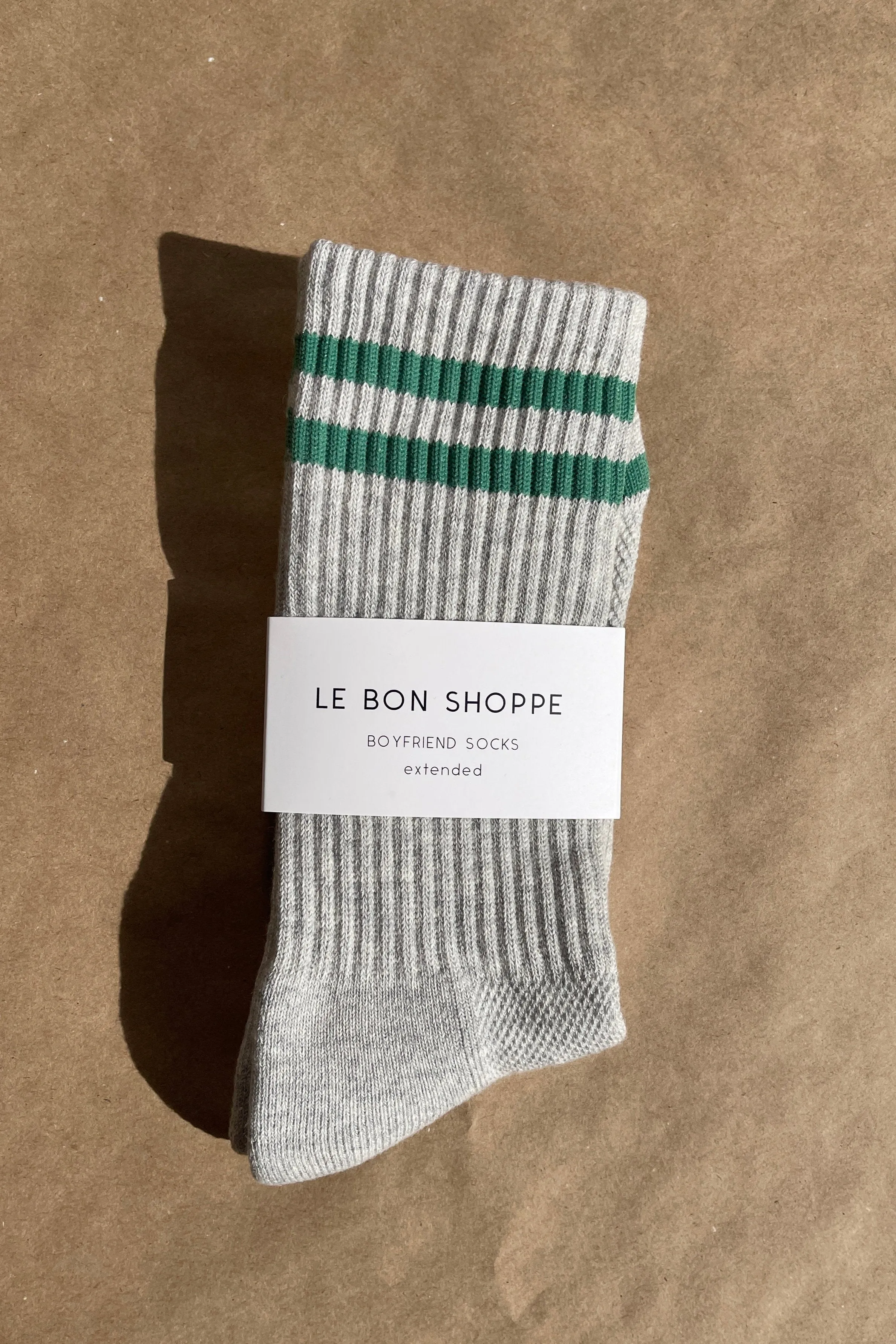 EXTENDED Boyfriend Socks - Lt. Grey sold by Le Bon Shoppe product image thumbnail 3