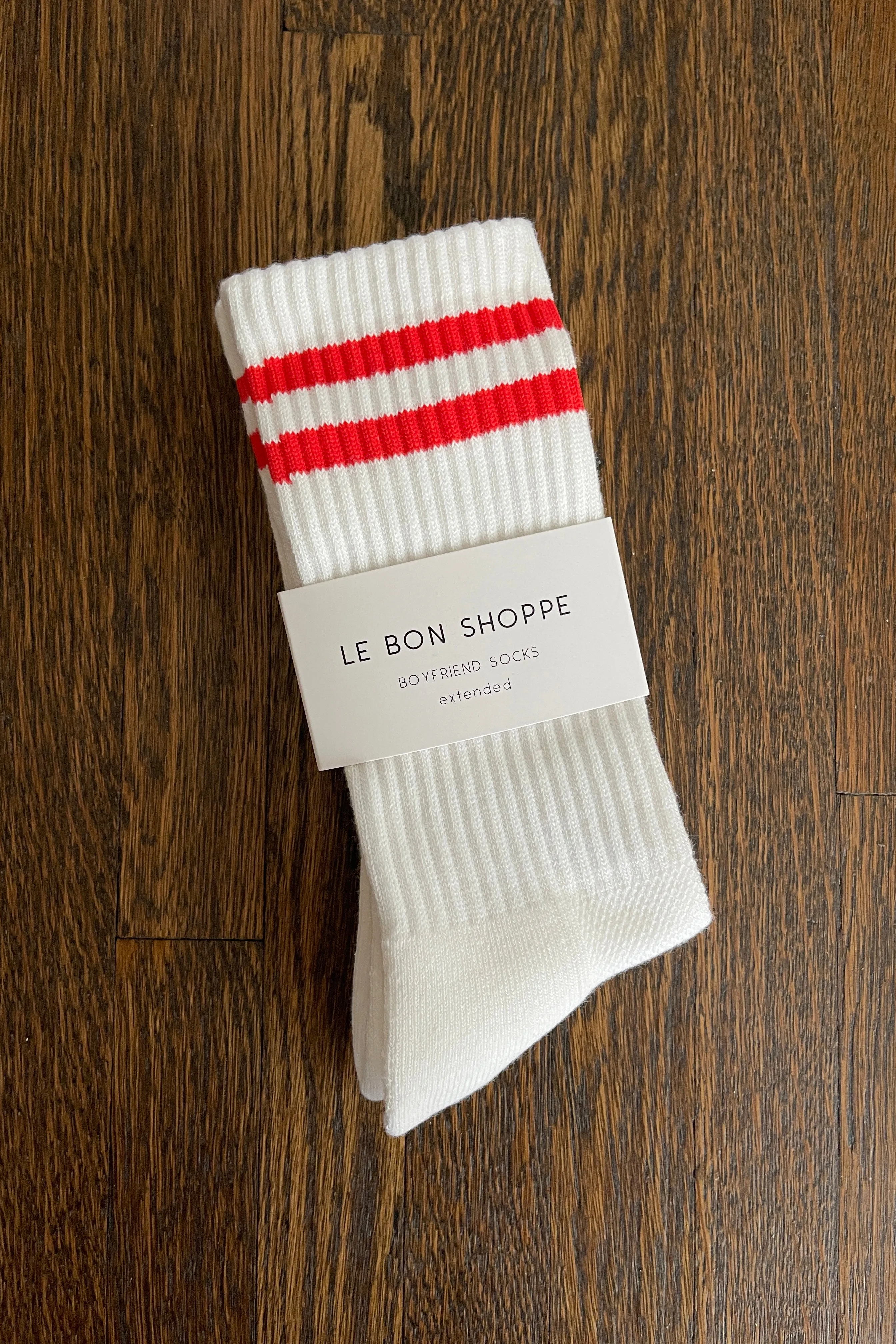 EXTENDED Boyfriend Socks - Clean White sold by Le Bon Shoppe product image thumbnail 3