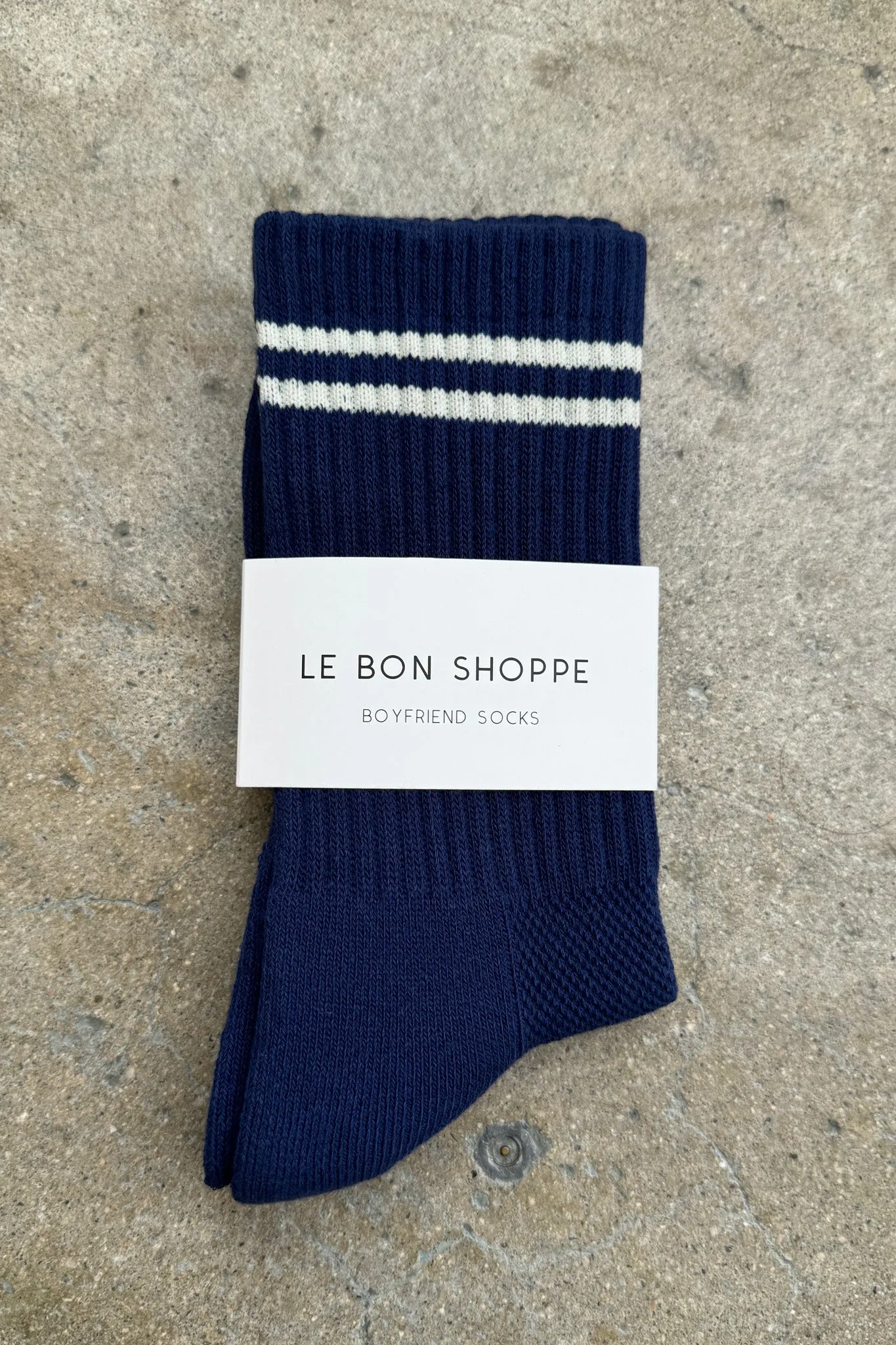 Boyfriend Socks - Navy sold by Le Bon Shoppe product image thumbnail 3