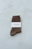 Her Socks (MC cotton) - Dark Tan sold by Le Bon Shoppe
