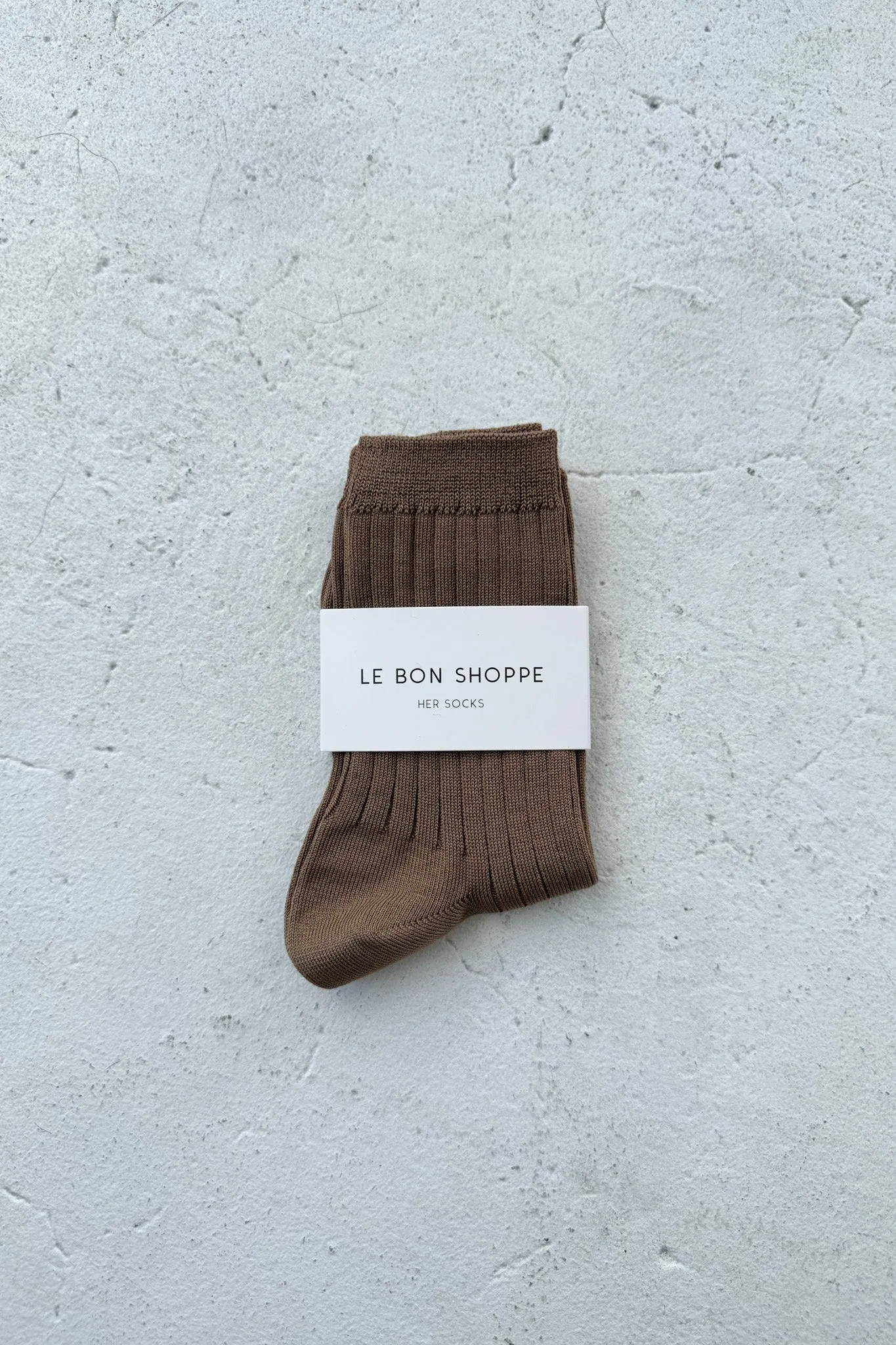 Her Socks (MC cotton) - Dark Tan sold by Le Bon Shoppe product image thumbnail 3