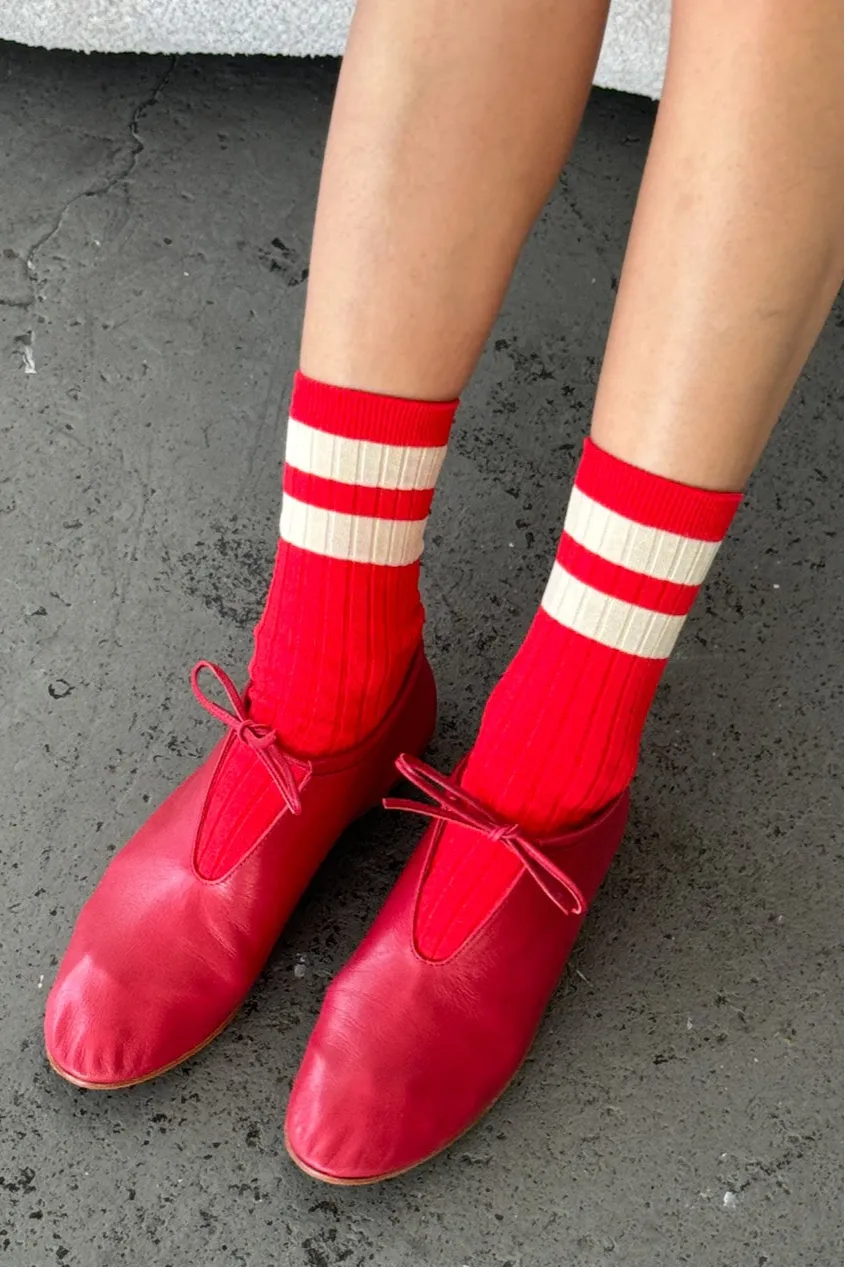 Her Varsity Socks - Desire sold by Le Bon Shoppe product image thumbnail 2