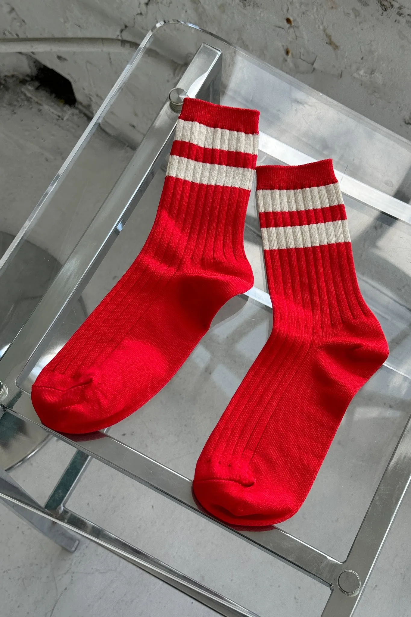 Her Varsity Socks - Desire sold by Le Bon Shoppe product image thumbnail 4