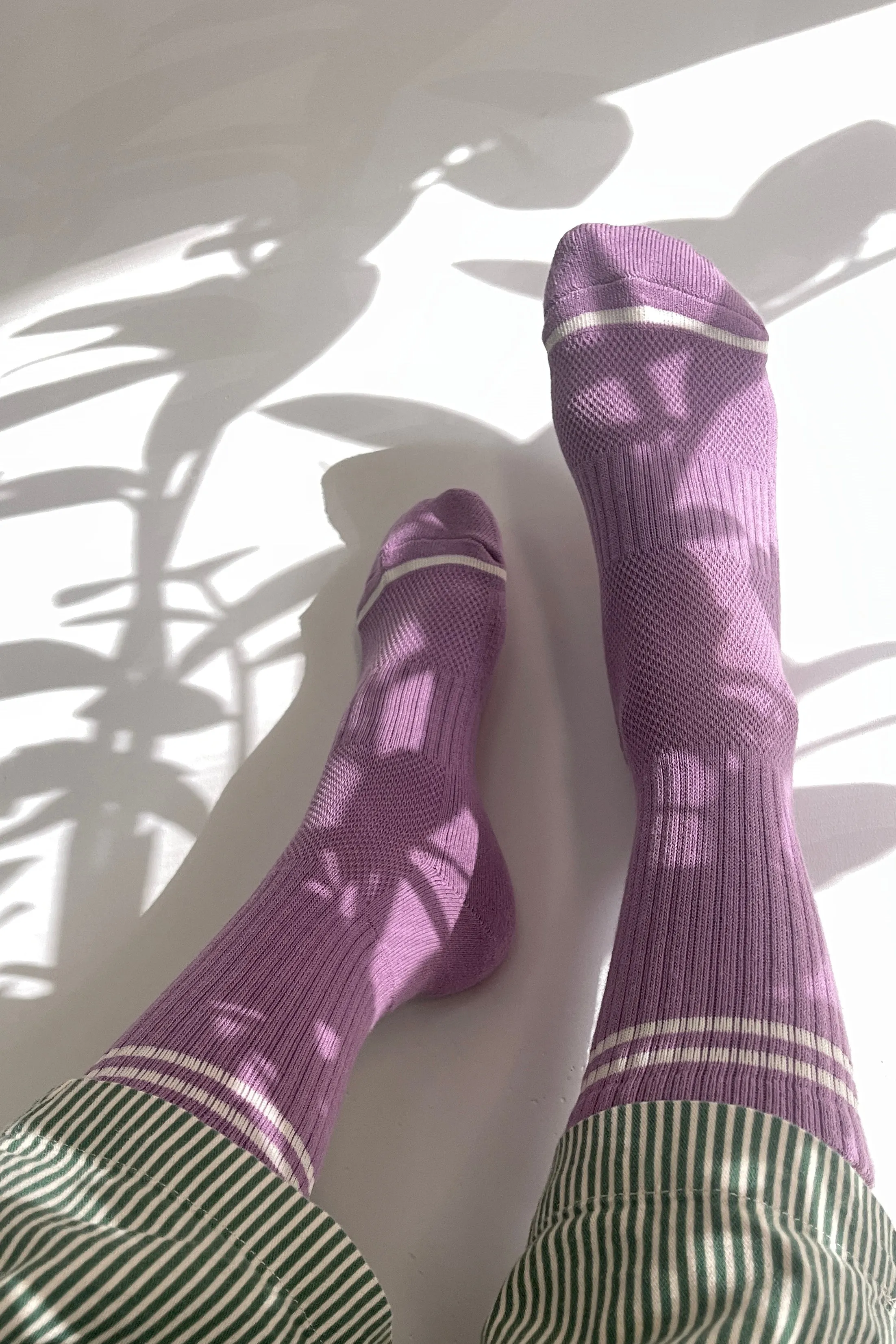 Boyfriend Socks - Grape sold by Le Bon Shoppe