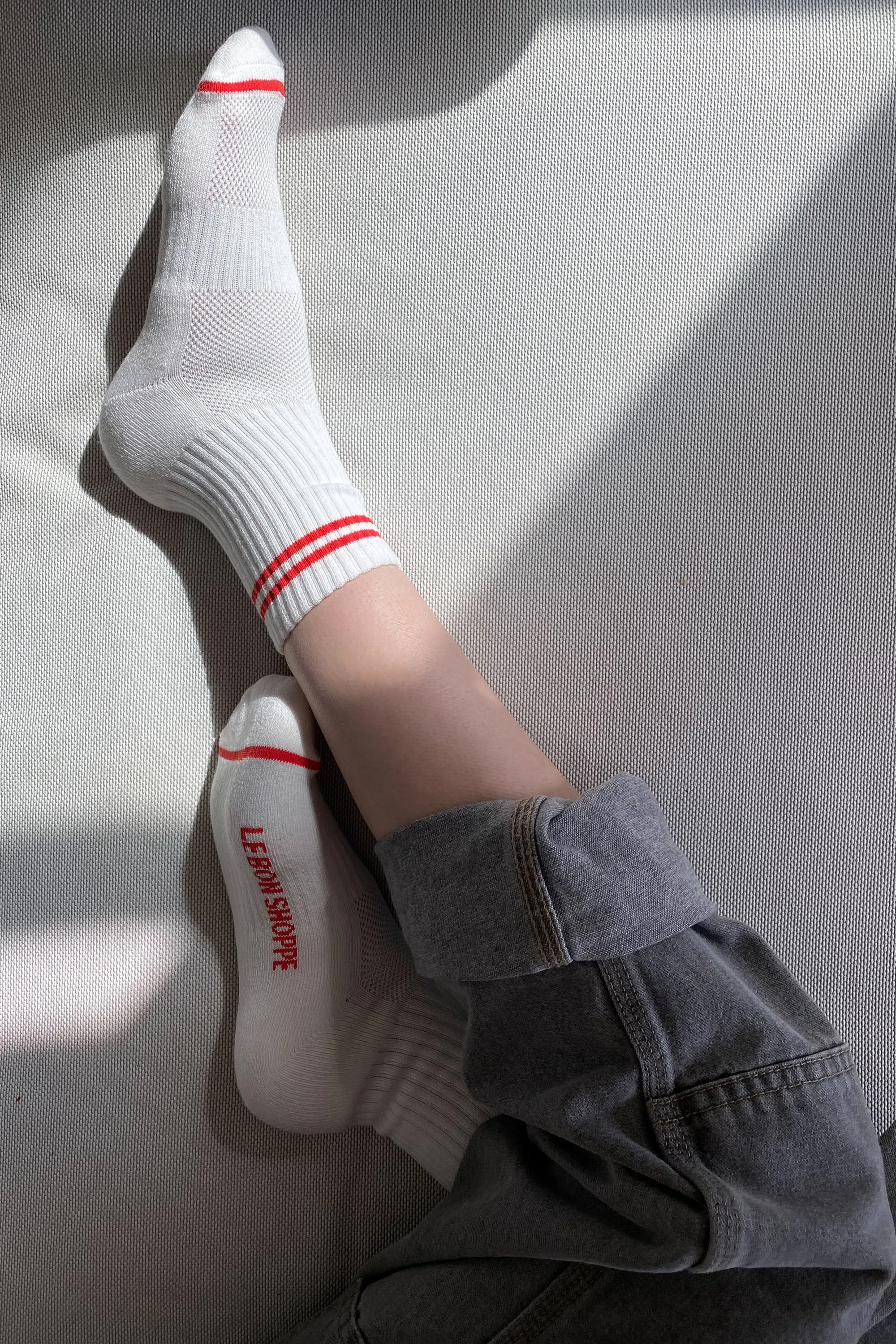 Boyfriend Socks - Clean White sold by Le Bon Shoppe product image thumbnail 2