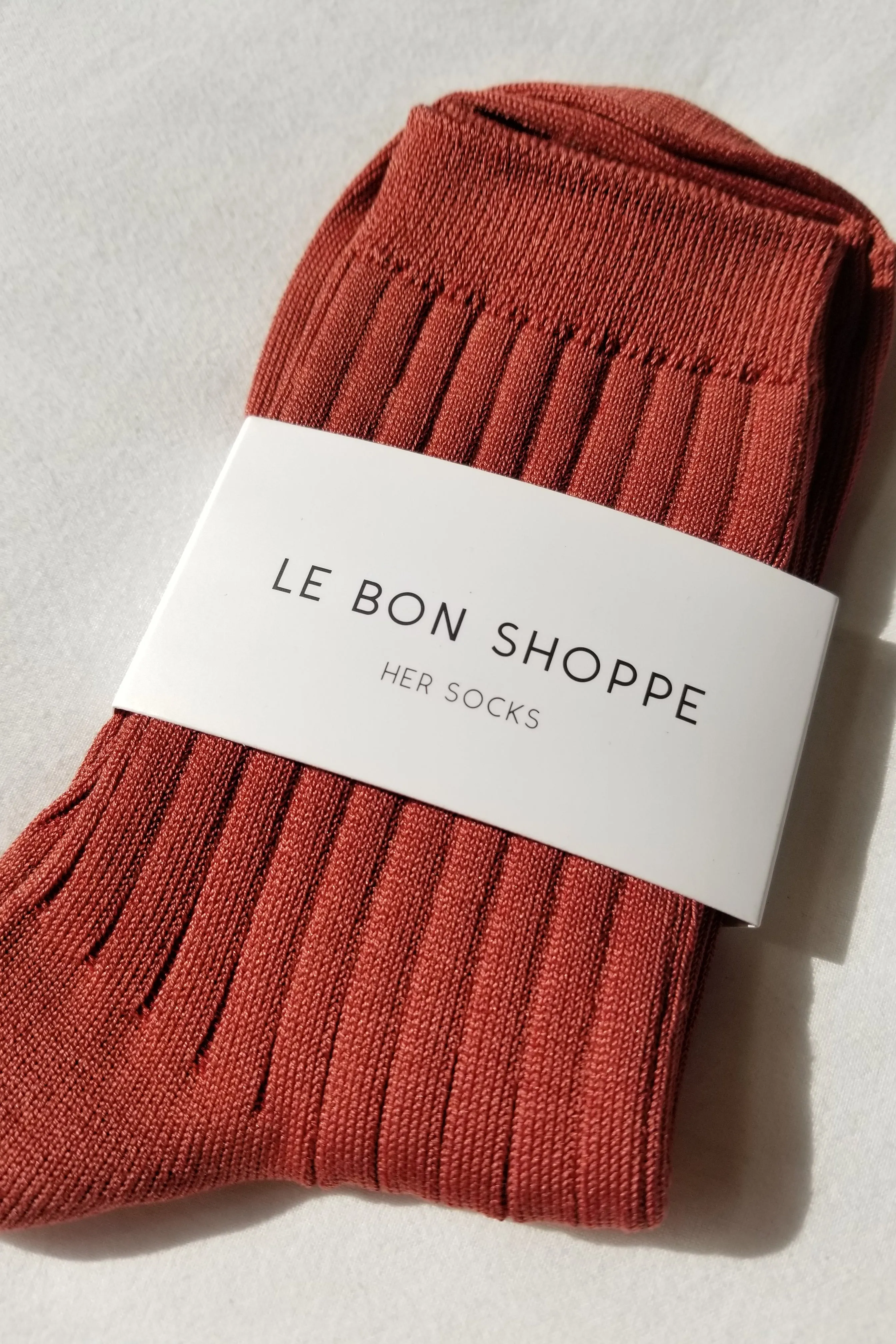 Her Socks (MC cotton) - Terracotta sold by Le Bon Shoppe product image thumbnail 2