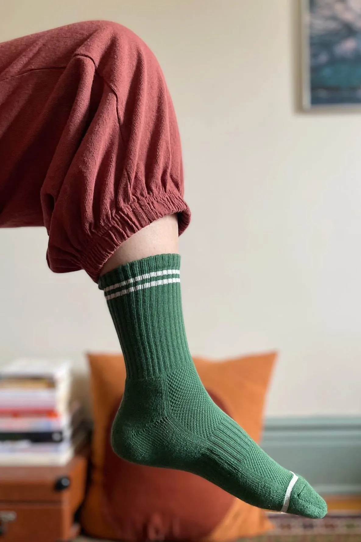 Boyfriend Socks - Moss sold by Le Bon Shoppe product image thumbnail 2