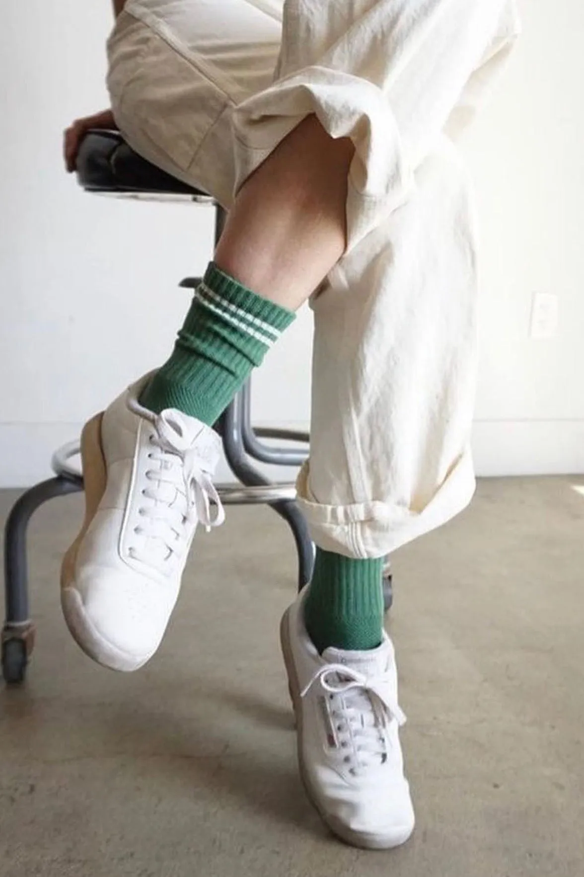 Boyfriend Socks - Moss sold by Le Bon Shoppe product image thumbnail 4