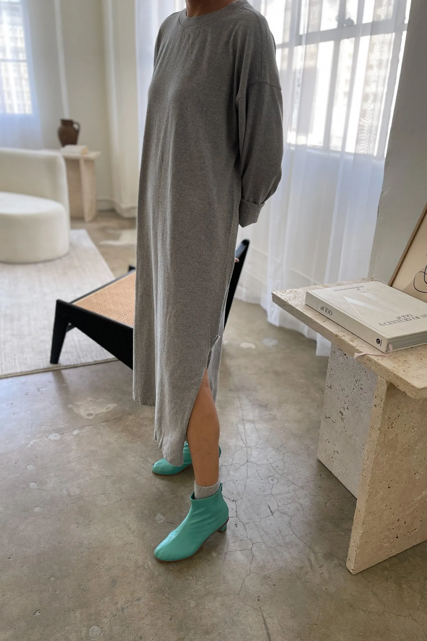 Sunday Dress - Ht.grey sold by Le Bon Shoppe product image thumbnail 2