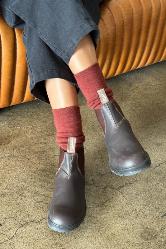 Camper Socks - Brick sold by Le Bon Shoppe