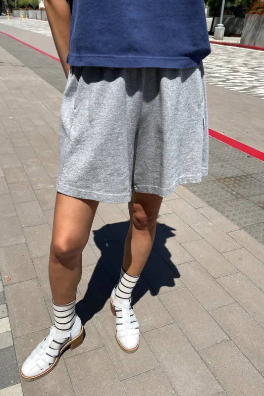 Flared Basketball Shorts - Ht. Grey sold by Le Bon Shoppe