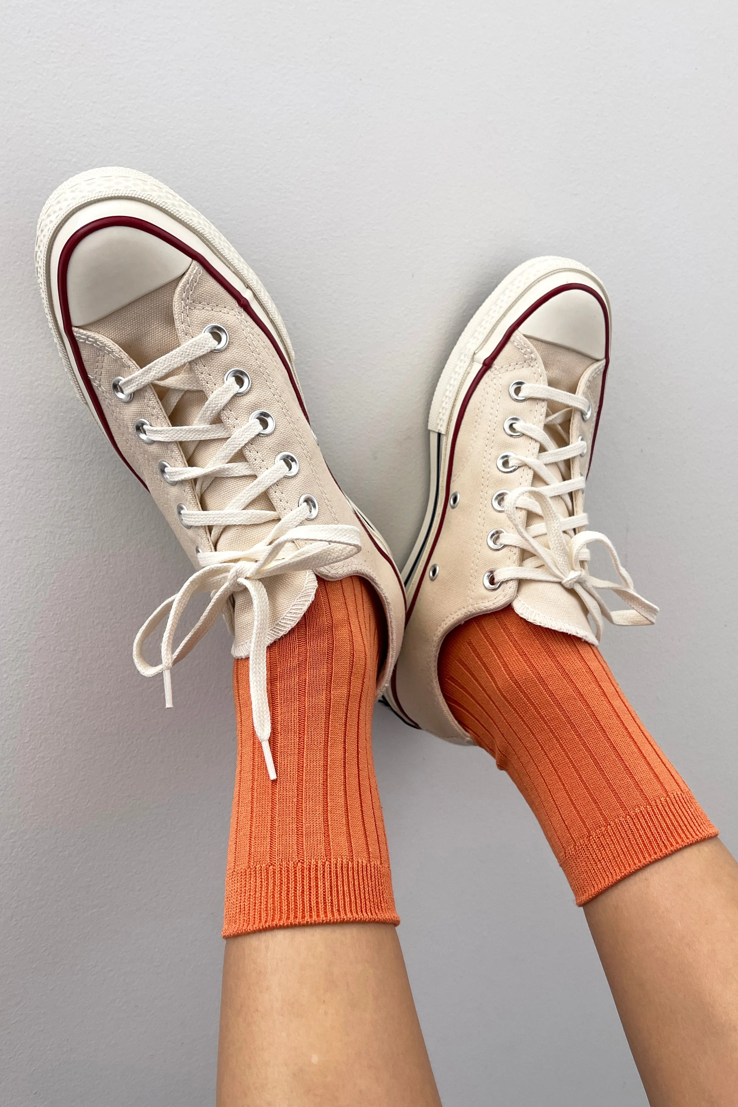 Her Socks (MC cotton) - Tangerine sold by Le Bon Shoppe product image thumbnail 3