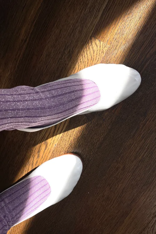 Her Socks (Glitter) - Lilac Glitter sold by Le Bon Shoppe