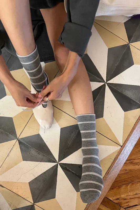 Wally Socks - Cement sold by Le Bon Shoppe