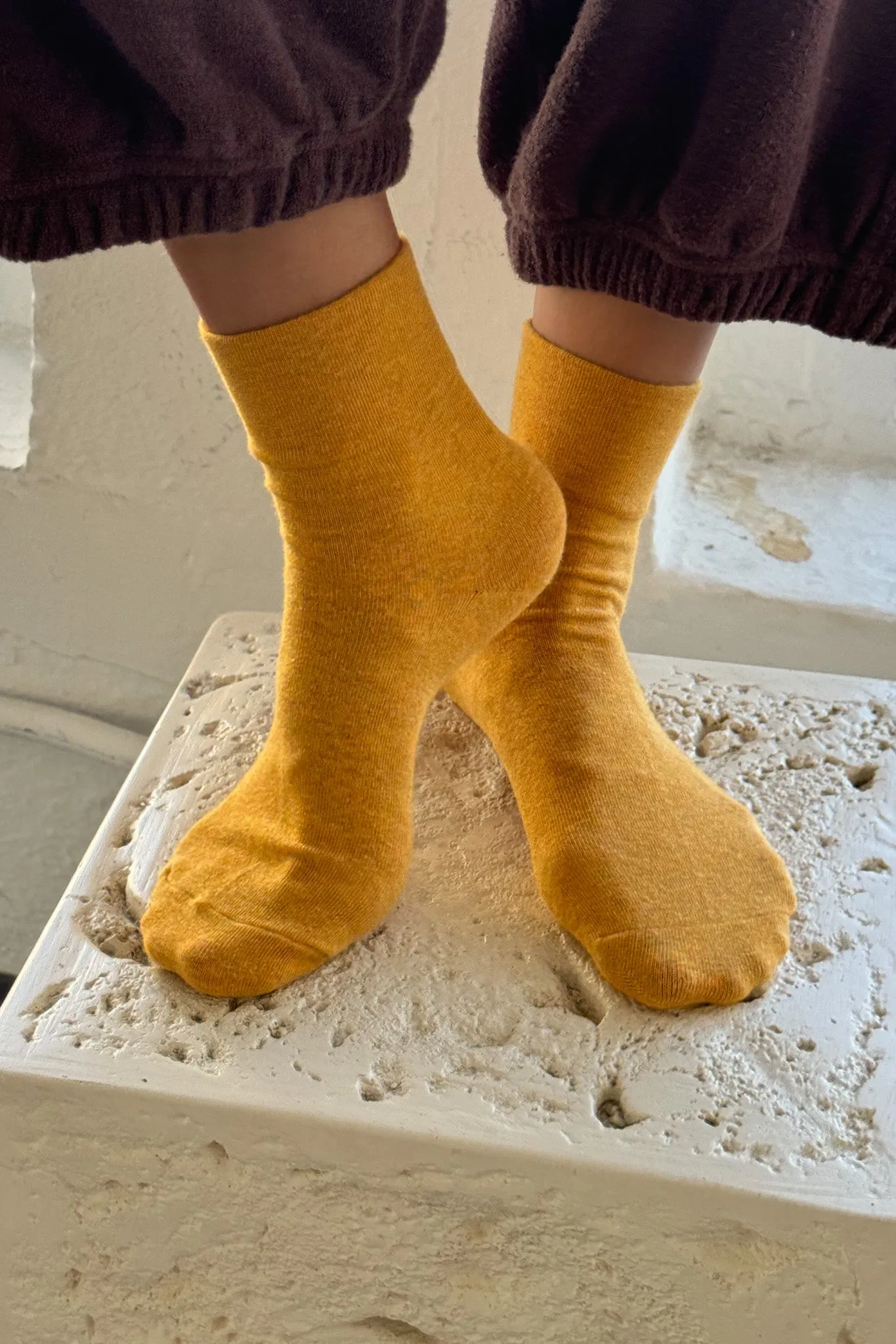Sneaker Socks - Marigold sold by Le Bon Shoppe