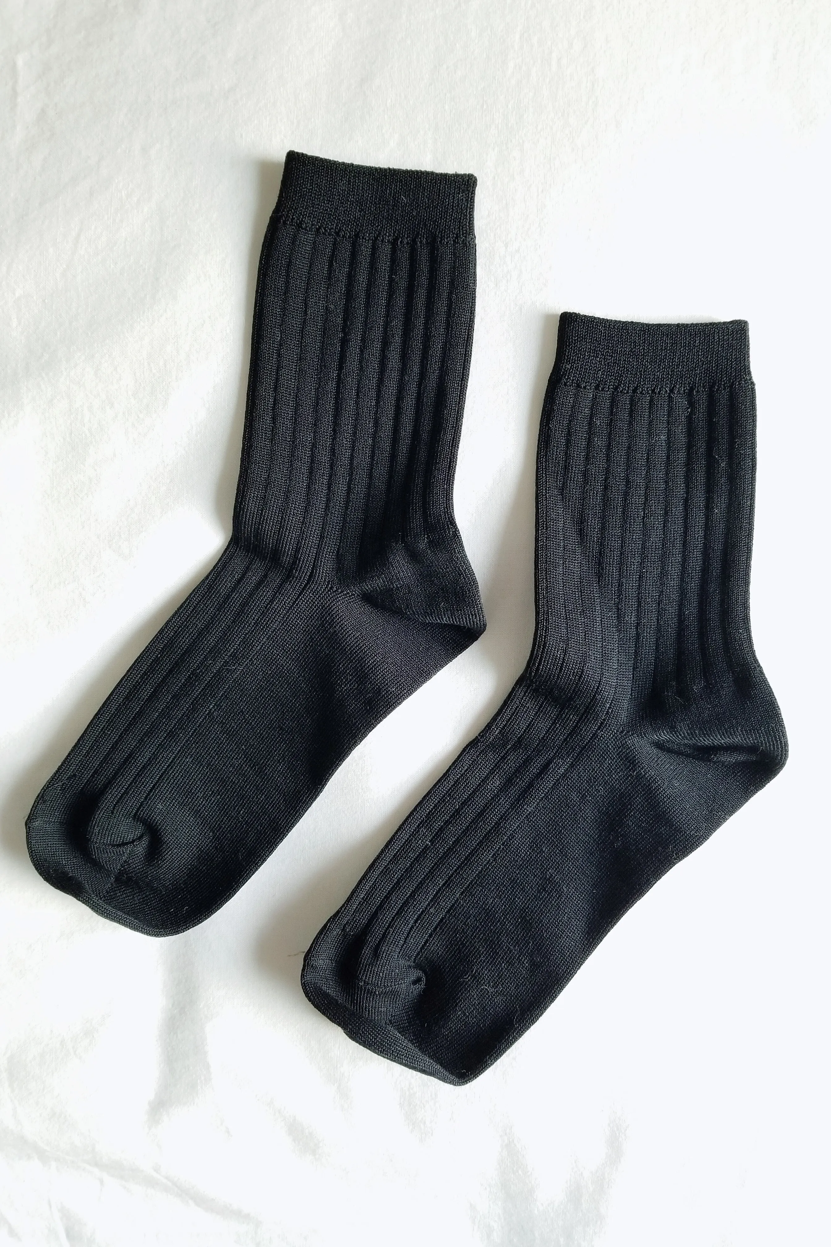 Her Socks (MC cotton) - TRUE BLACK sold by Le Bon Shoppe product image thumbnail 5