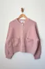 Amélie Alpaca Cardigan - Pink Rose sold by Le Bon Shoppe