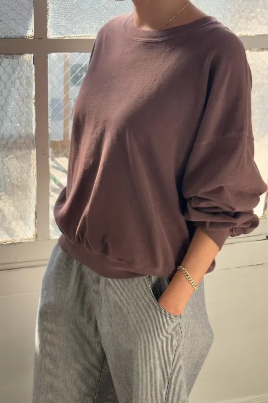 Cali Jersey Sweatshirt - Espresso sold by Le Bon Shoppe