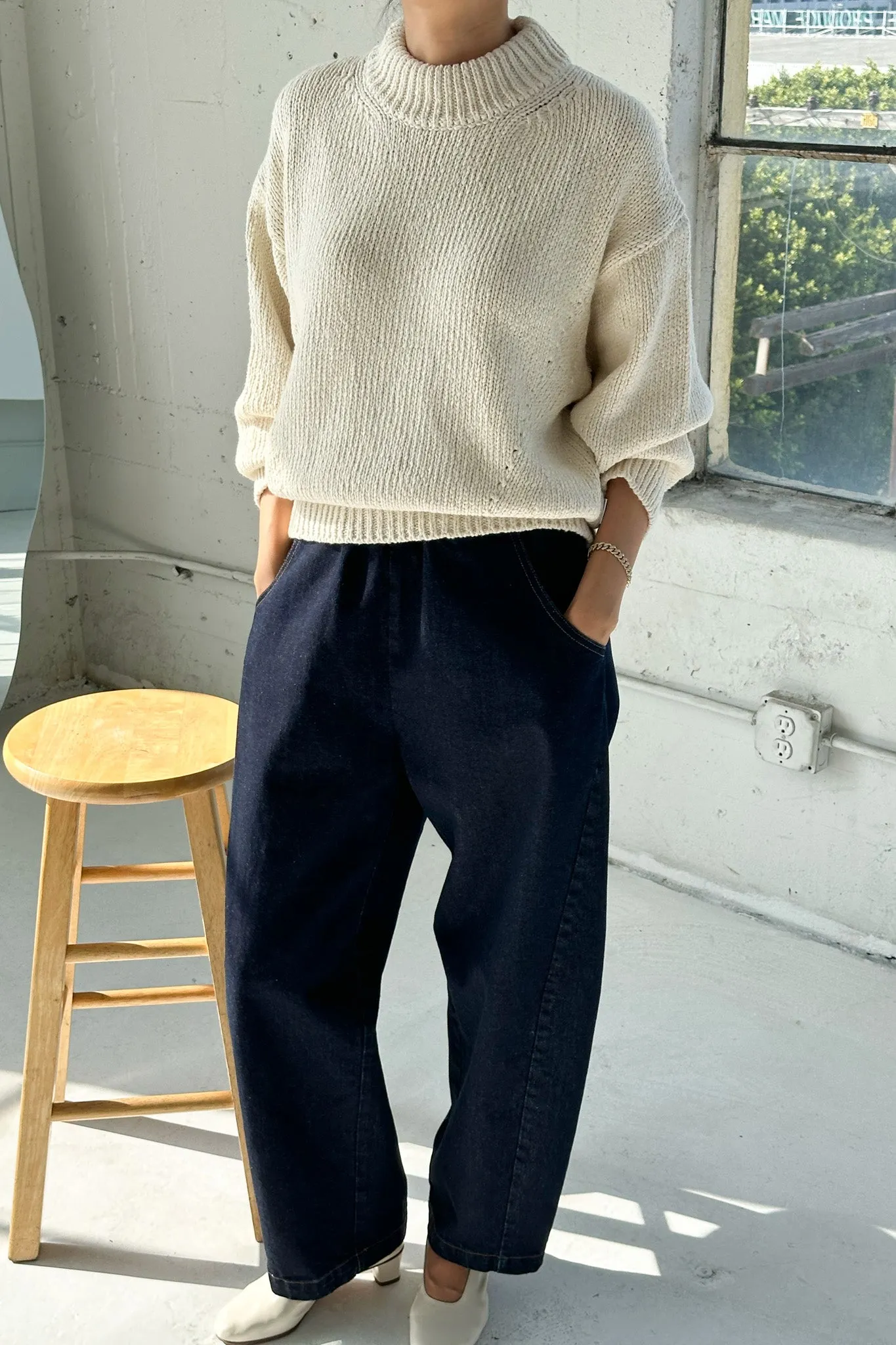 Zoe Cotton Sweater - NATUREL sold by Le Bon Shoppe product image thumbnail 5