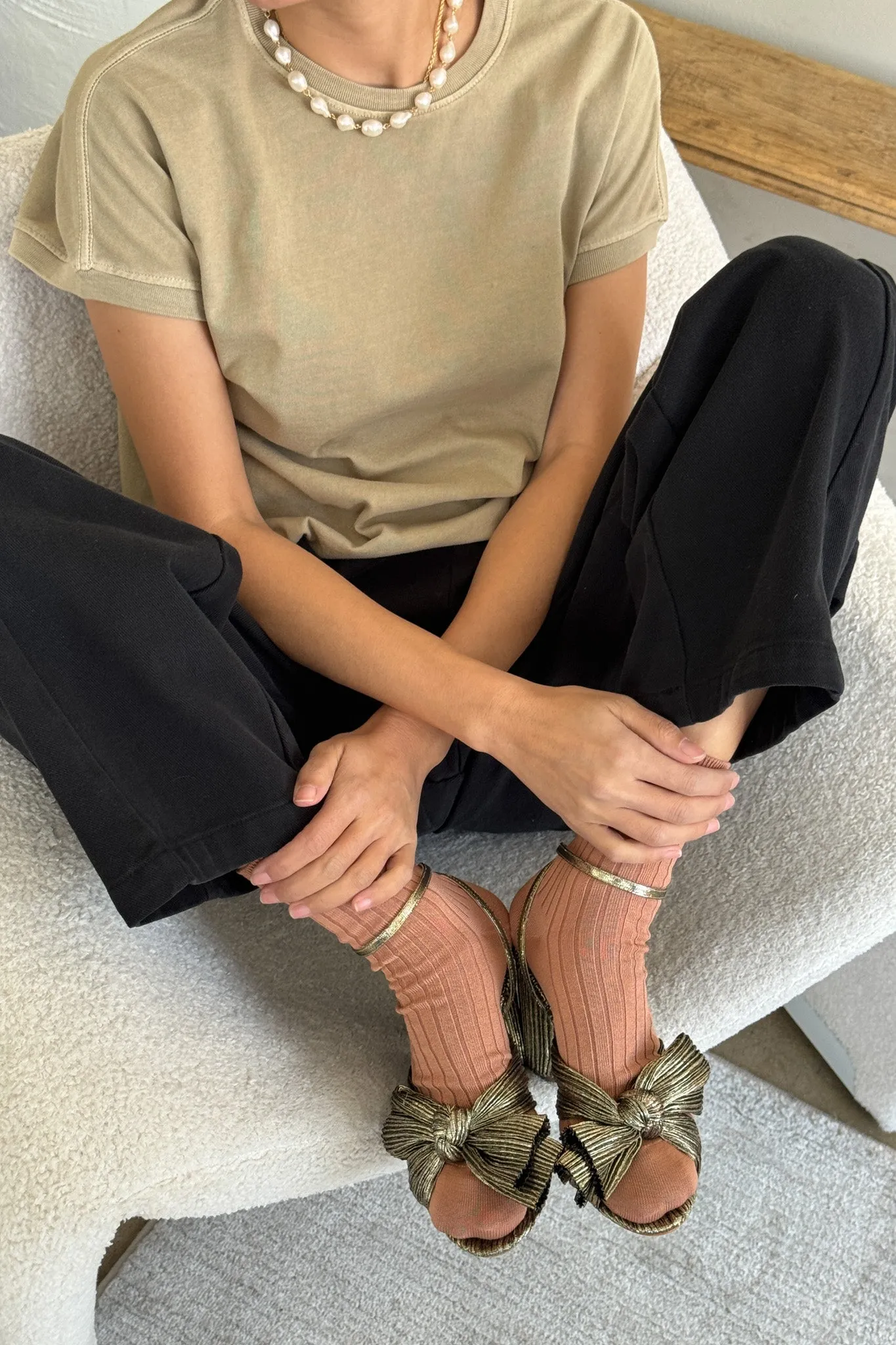 Her Socks (MC cotton) - Nude Peach sold by Le Bon Shoppe product image thumbnail 2