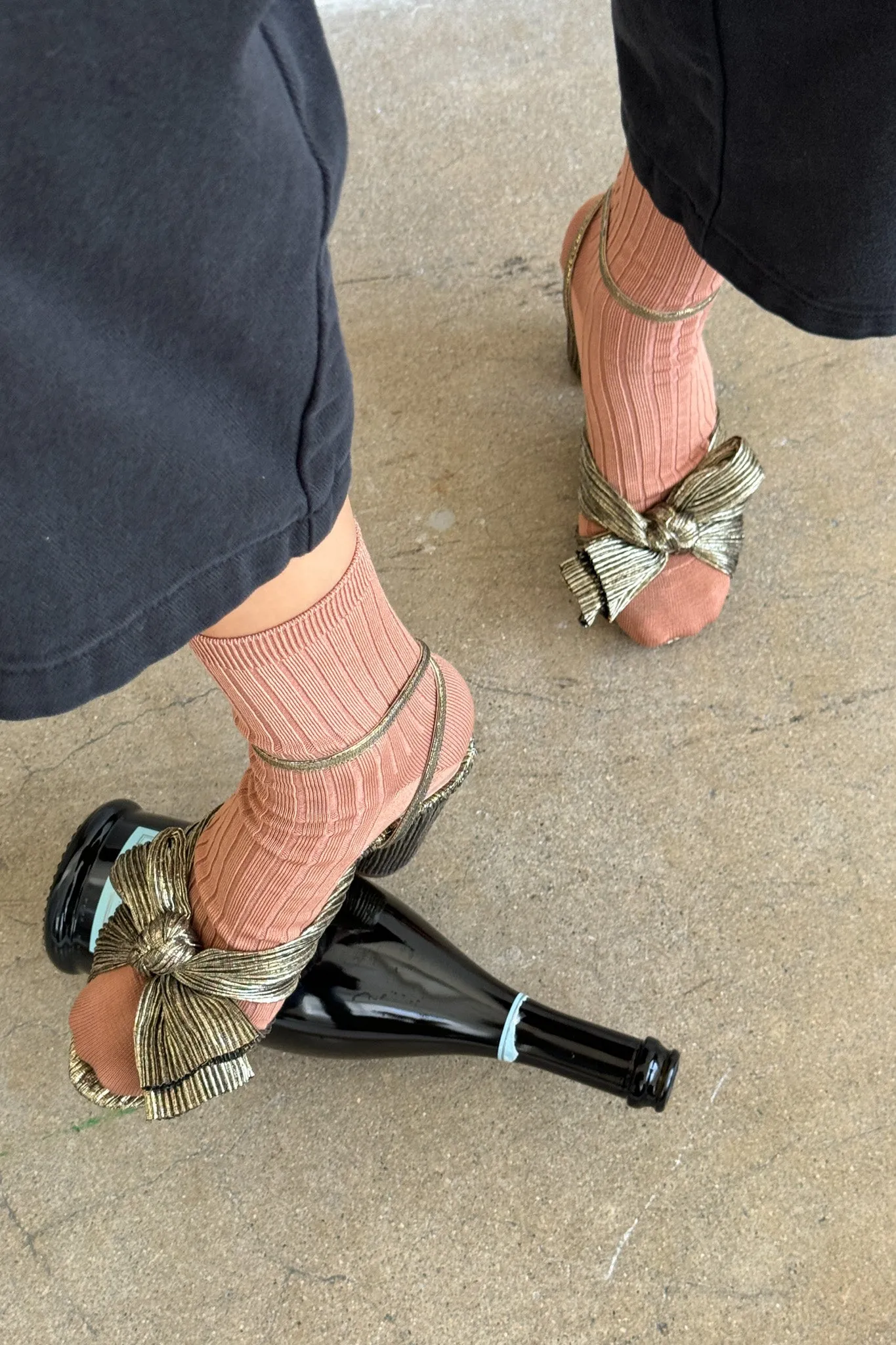 Her Socks (MC cotton) - Nude Peach sold by Le Bon Shoppe