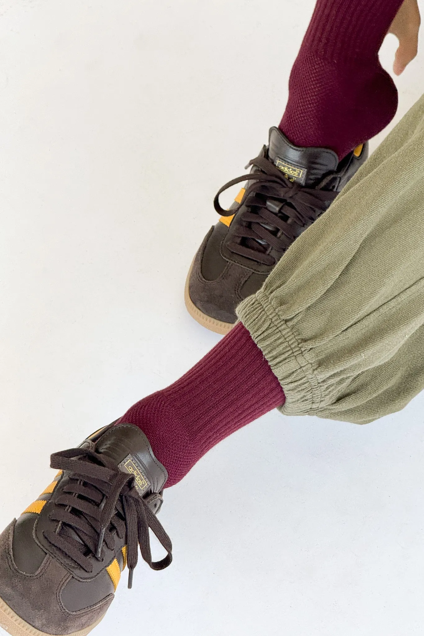 Boyfriend Socks - Maroon sold by Le Bon Shoppe product image thumbnail 2