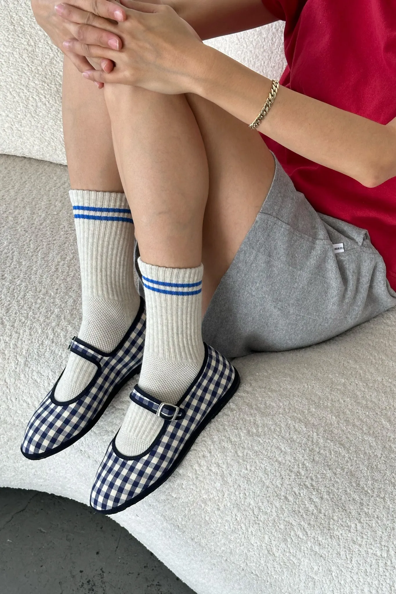 Boyfriend Socks - Ice sold by Le Bon Shoppe