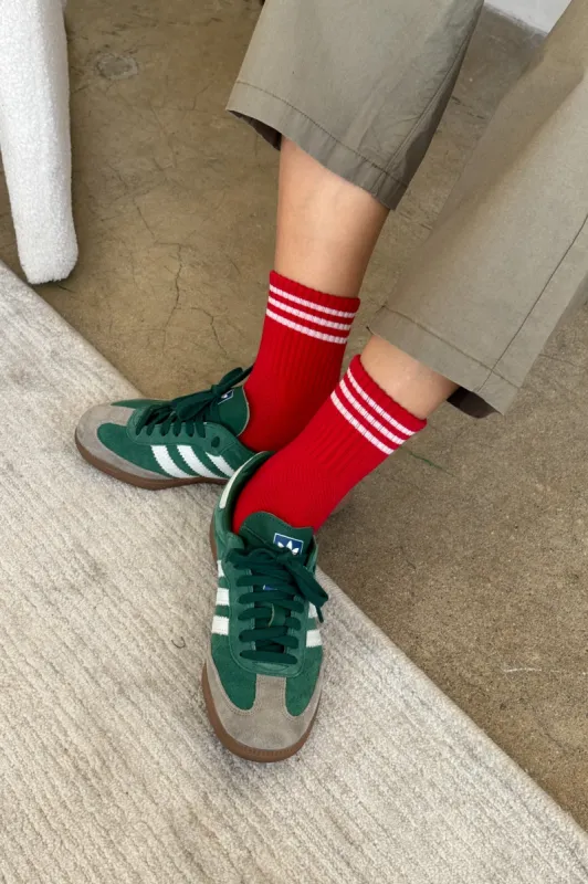 Girlfriend Socks - Scarlet sold by Le Bon Shoppe