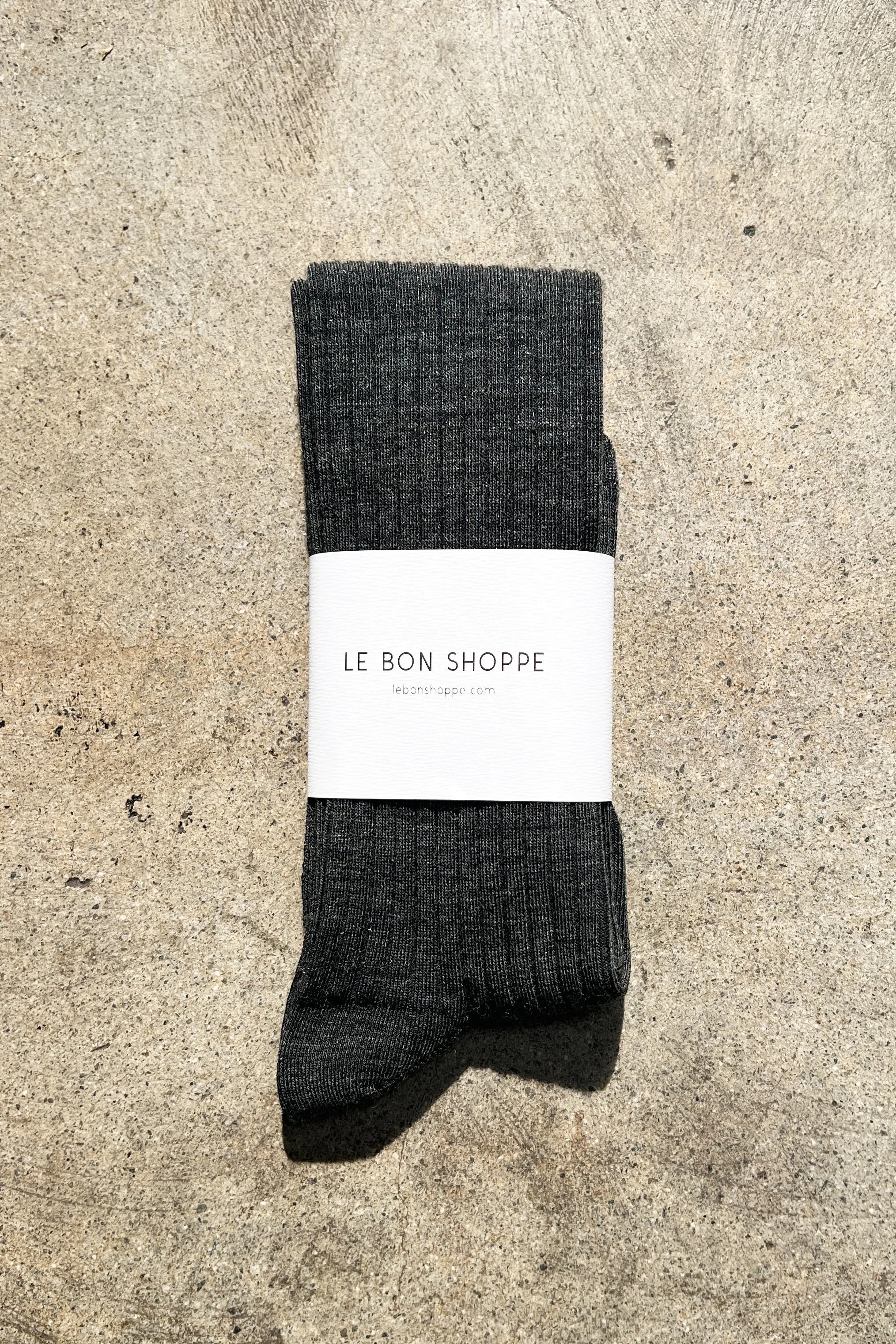 Schoolgirl Socks (Merino Wool Blend) - Charcoal Melange sold by Le Bon Shoppe product image thumbnail 3