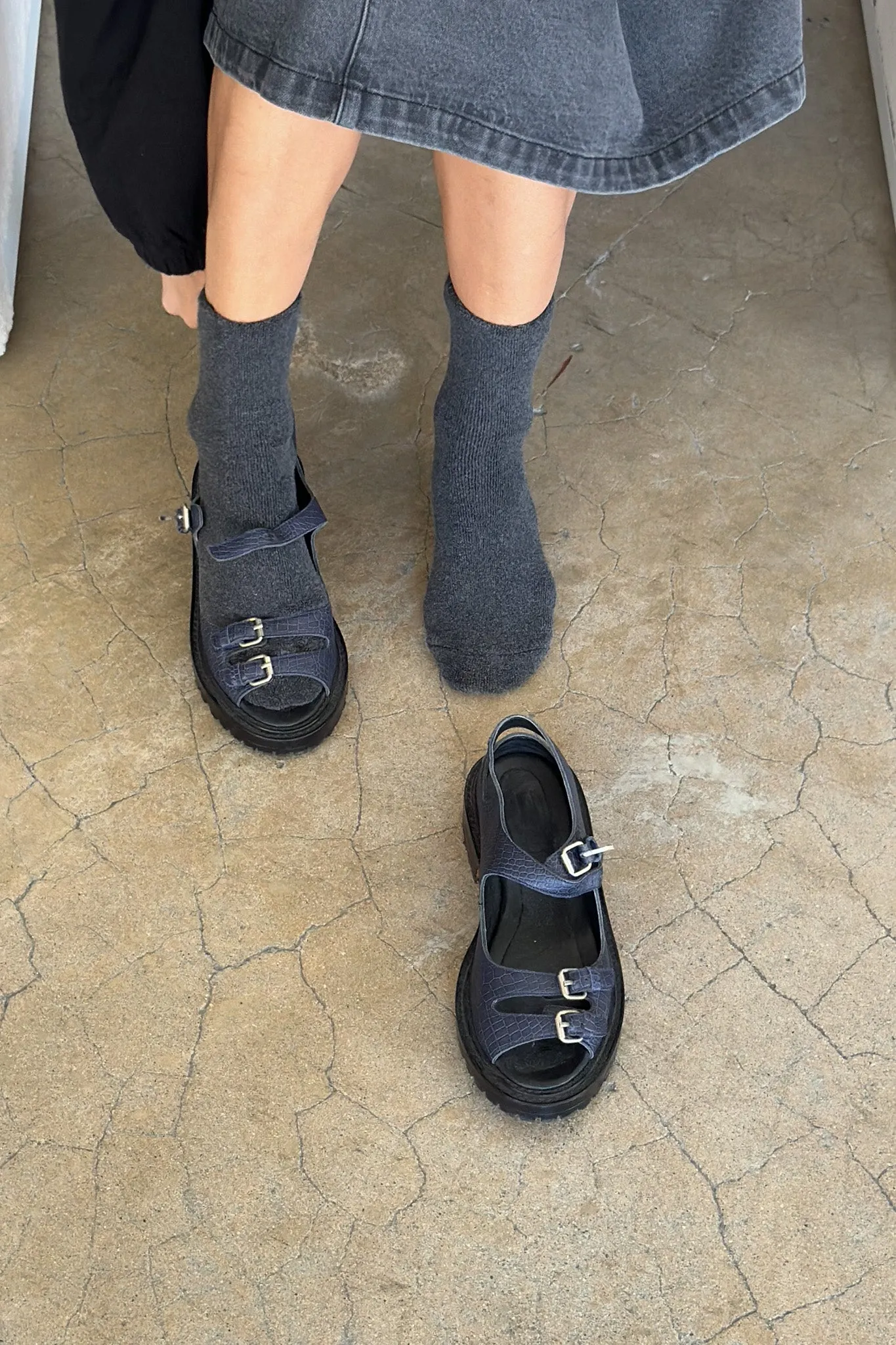 Cloud Socks - Charcoal sold by Le Bon Shoppe product image thumbnail 2
