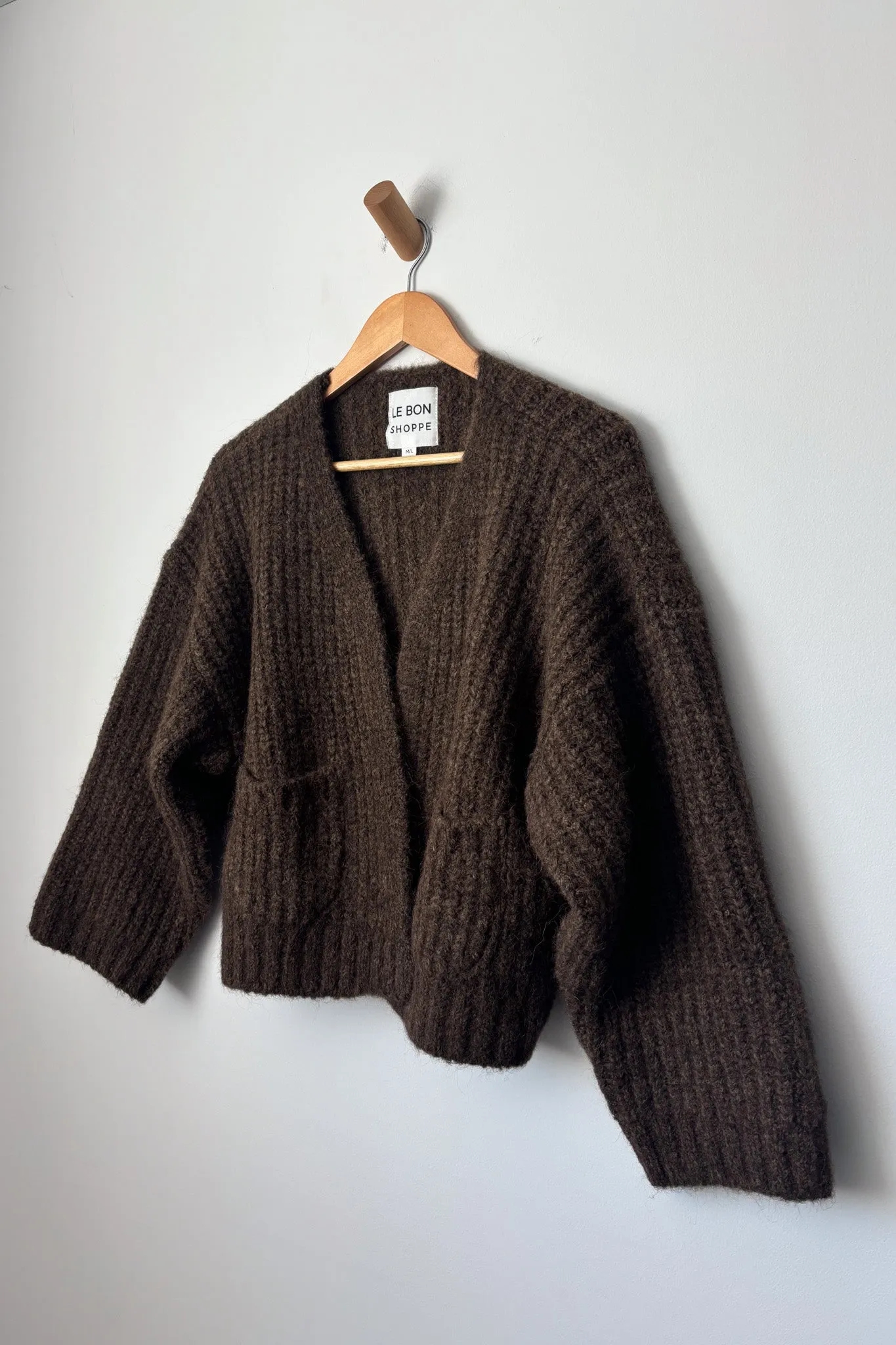 Alpaca Sweater Jacket - Wood sold by Le Bon Shoppe product image thumbnail 5
