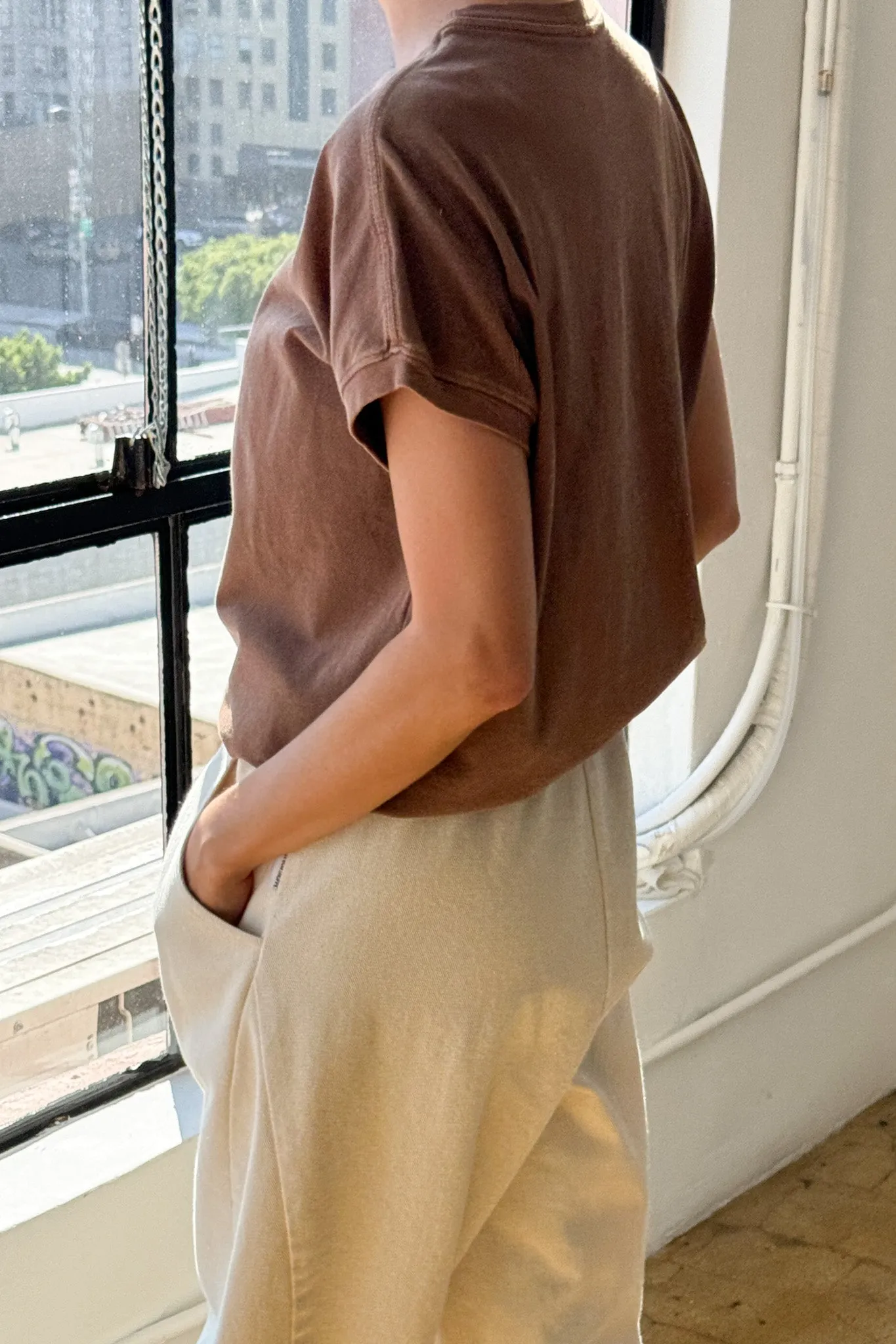 Ease Tee - Chocolate sold by Le Bon Shoppe product image thumbnail 3