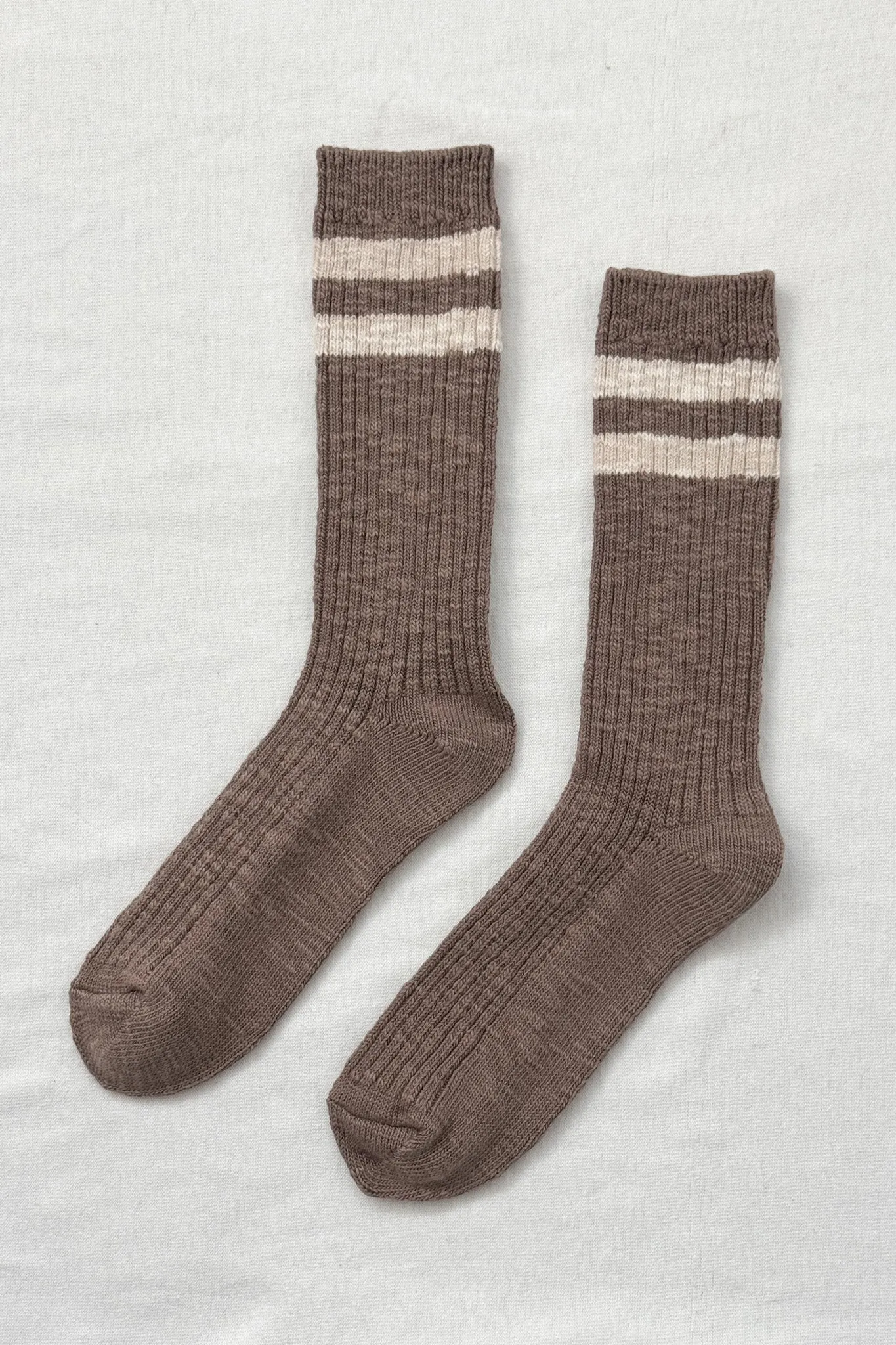 Cottage Varsity Socks - Flax Varsity sold by Le Bon Shoppe product image thumbnail 4