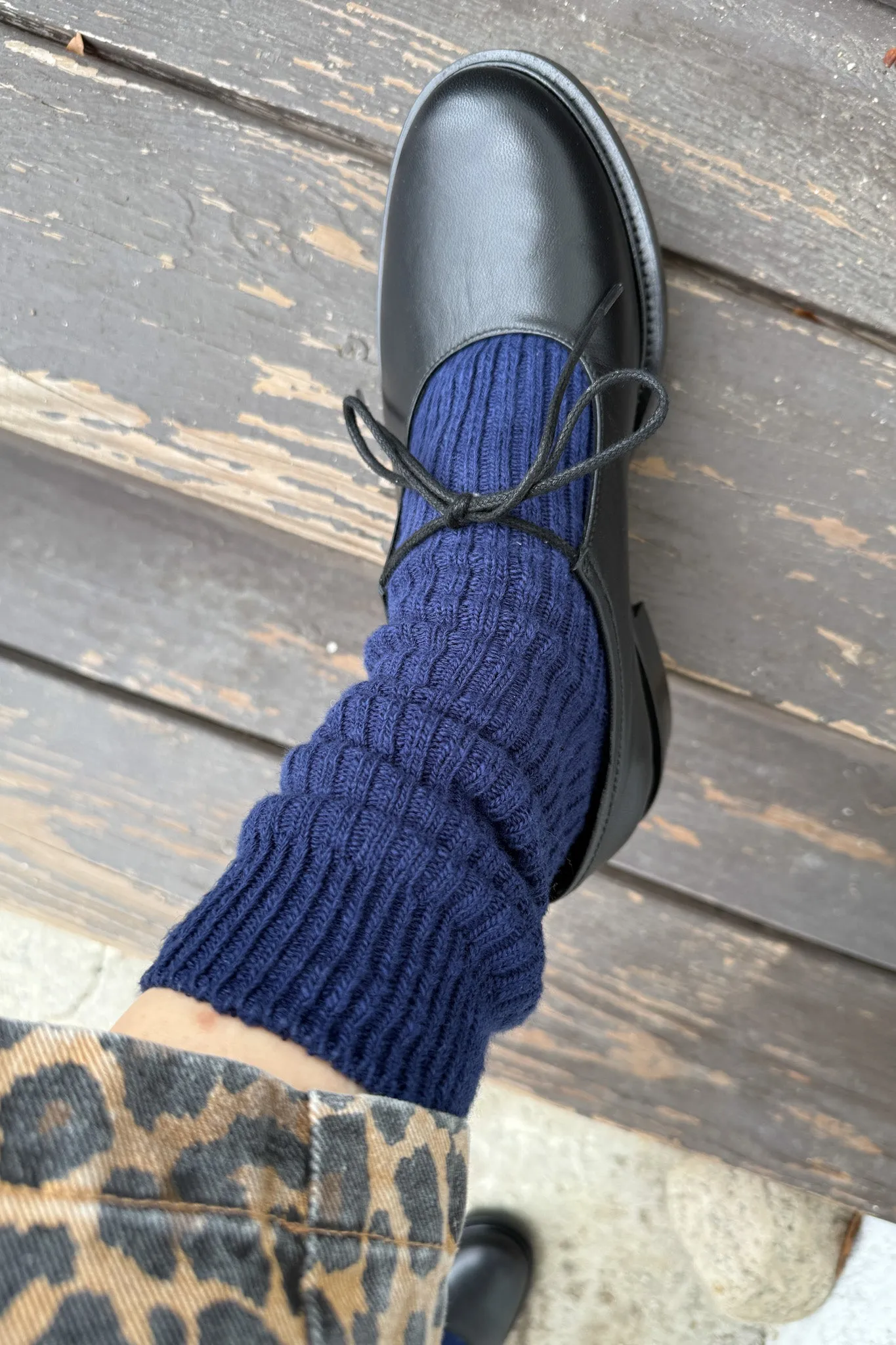 Cottage Socks - Navy sold by Le Bon Shoppe product image thumbnail 3