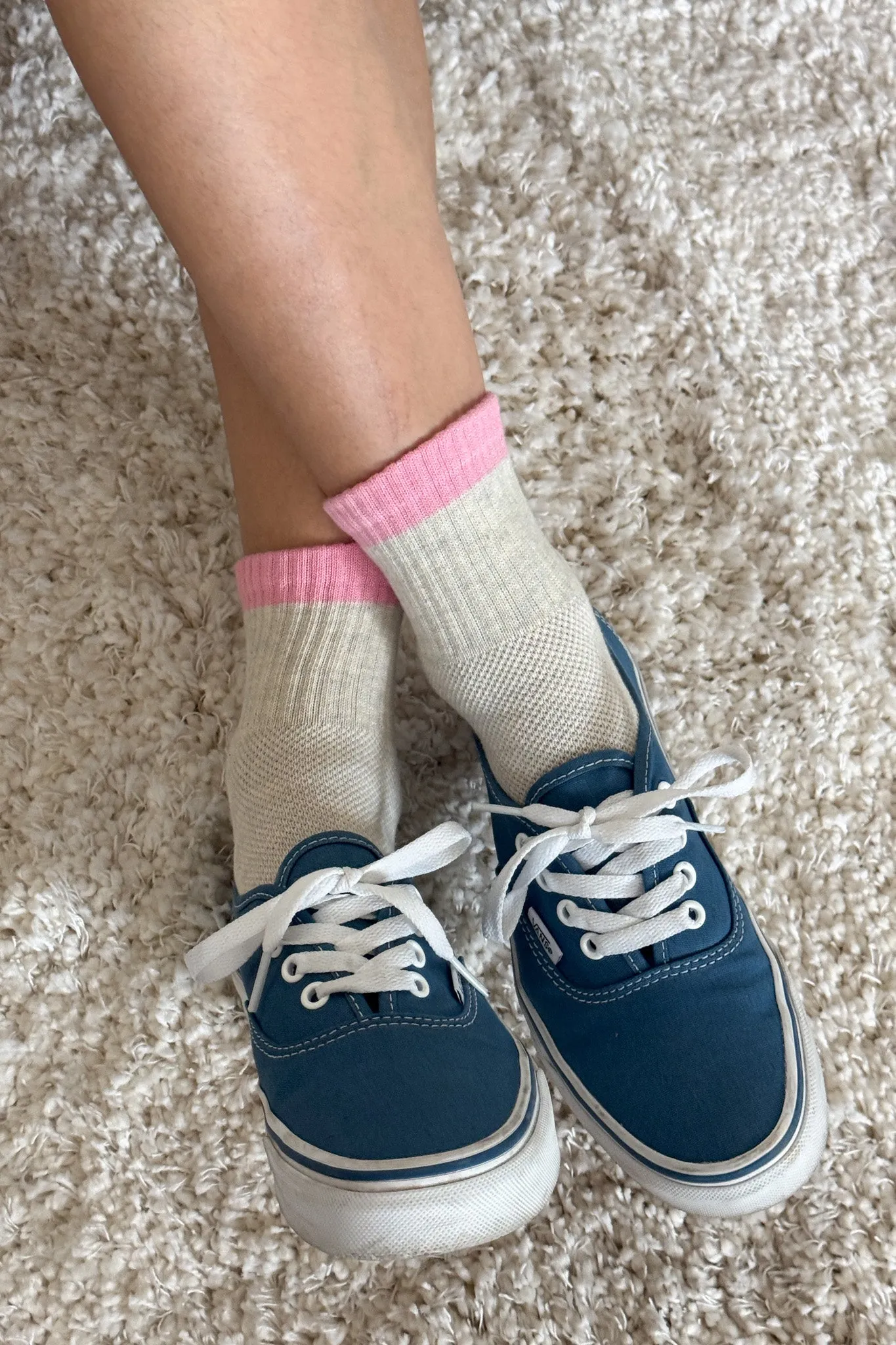 Color Block Girlfriend Socks - Grey Pink sold by Le Bon Shoppe product image thumbnail 5