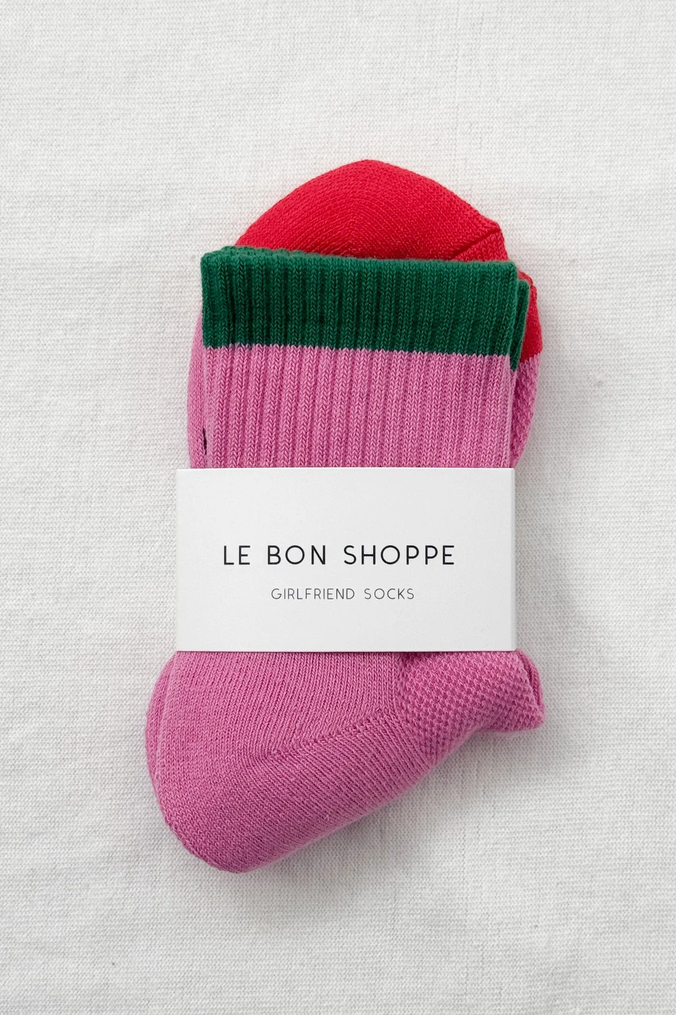 Color Block Girlfriend Socks - Rose Green sold by Le Bon Shoppe product image thumbnail 5