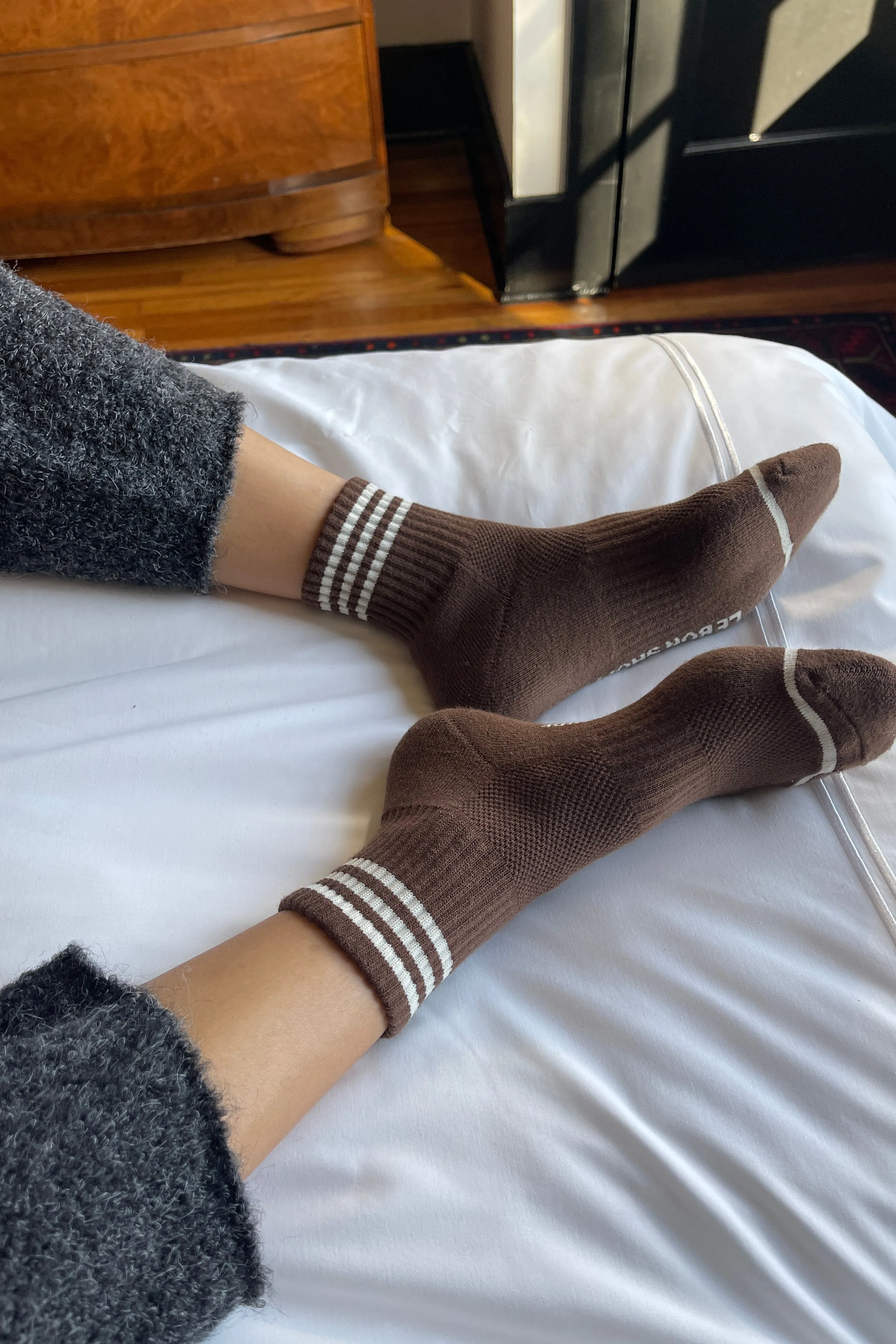 Girlfriend Socks - Mahogany sold by Le Bon Shoppe