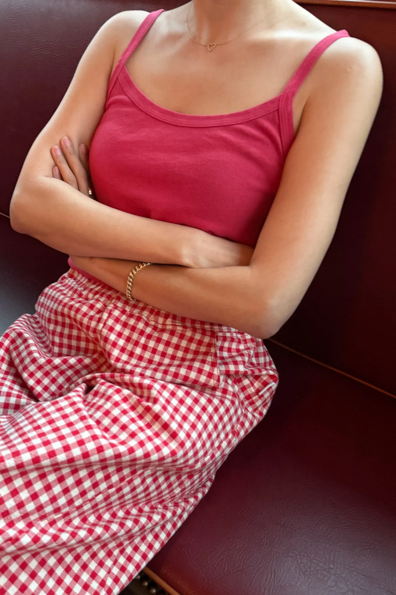 Dana Cami (Organic Cotton)- Red Pepper sold by Le Bon Shoppe product image thumbnail 2