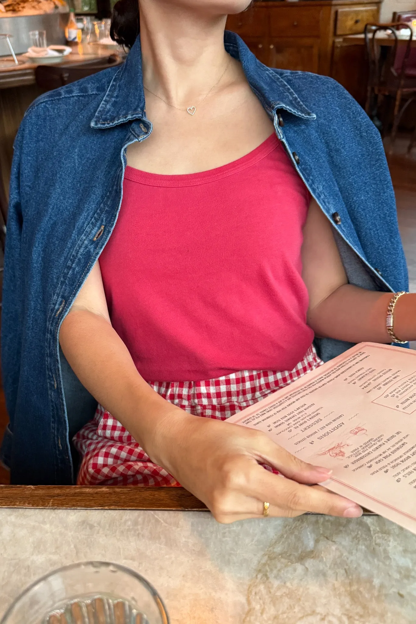 Dana Cami (Organic Cotton)- Red Pepper sold by Le Bon Shoppe product image thumbnail 3