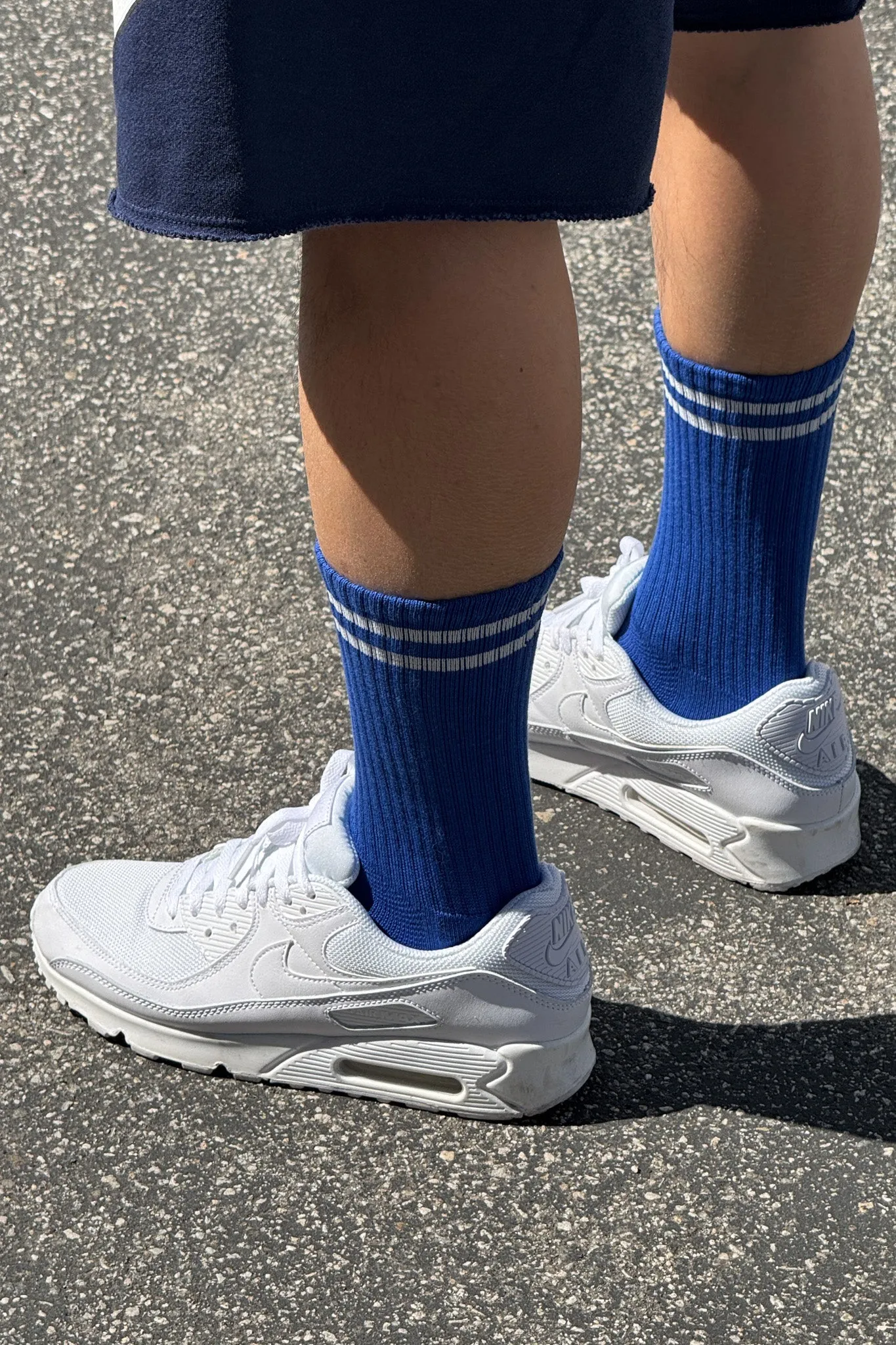 EXTENDED Boyfriend Socks - Cobalt sold by Le Bon Shoppe product image thumbnail 2