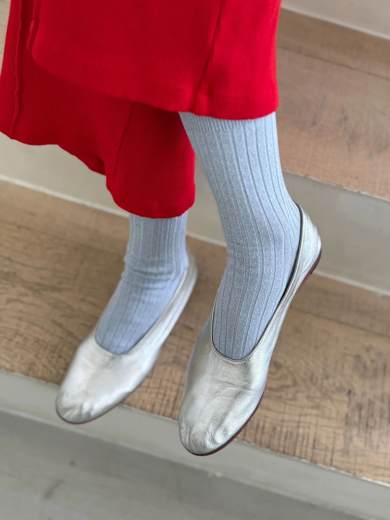 Her Socks (Glitter) - Morning Mist sold by Le Bon Shoppe