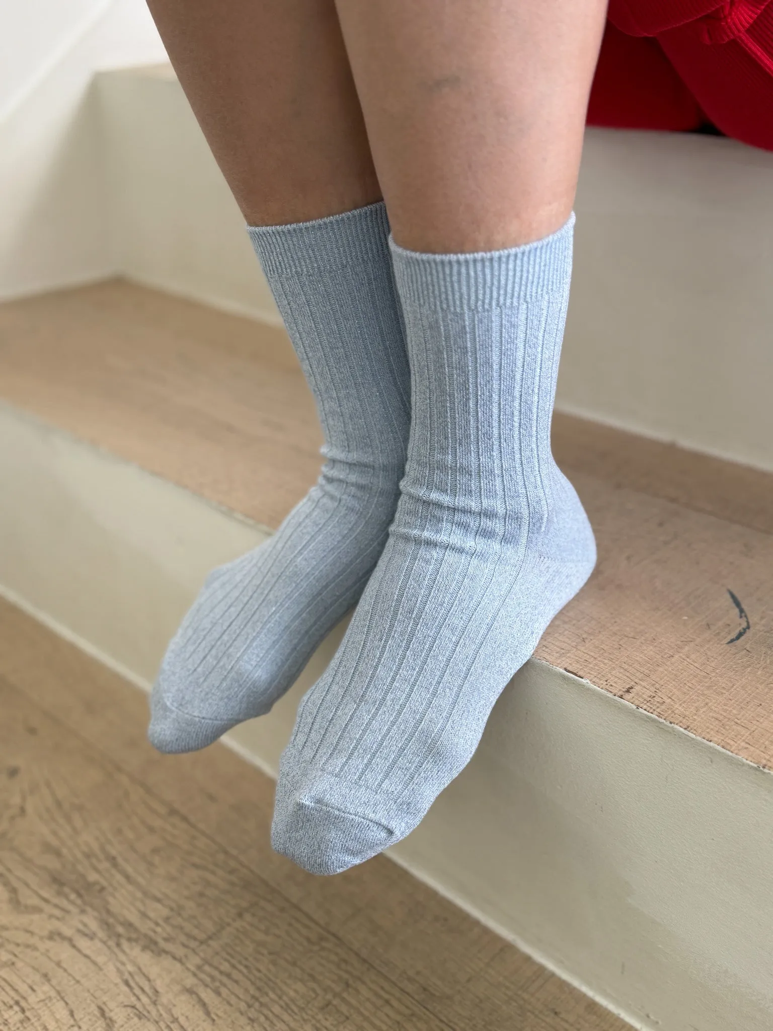 Her Socks (Glitter) - Morning Mist sold by Le Bon Shoppe product image thumbnail 2