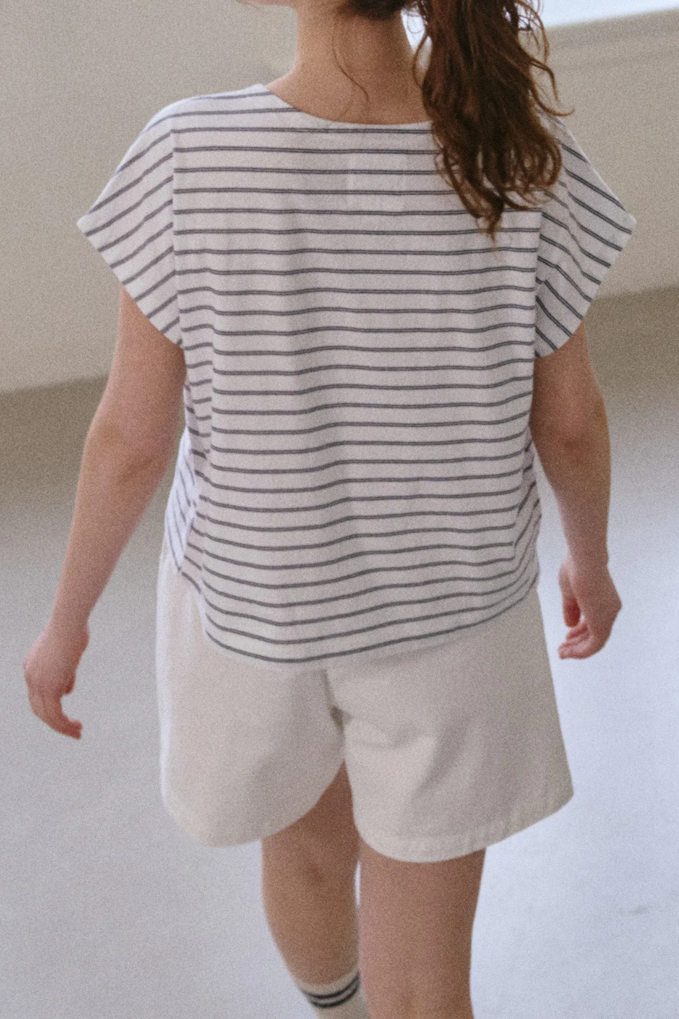 Chérie Tee - White/Navy sold by Le Bon Shoppe product image thumbnail 3