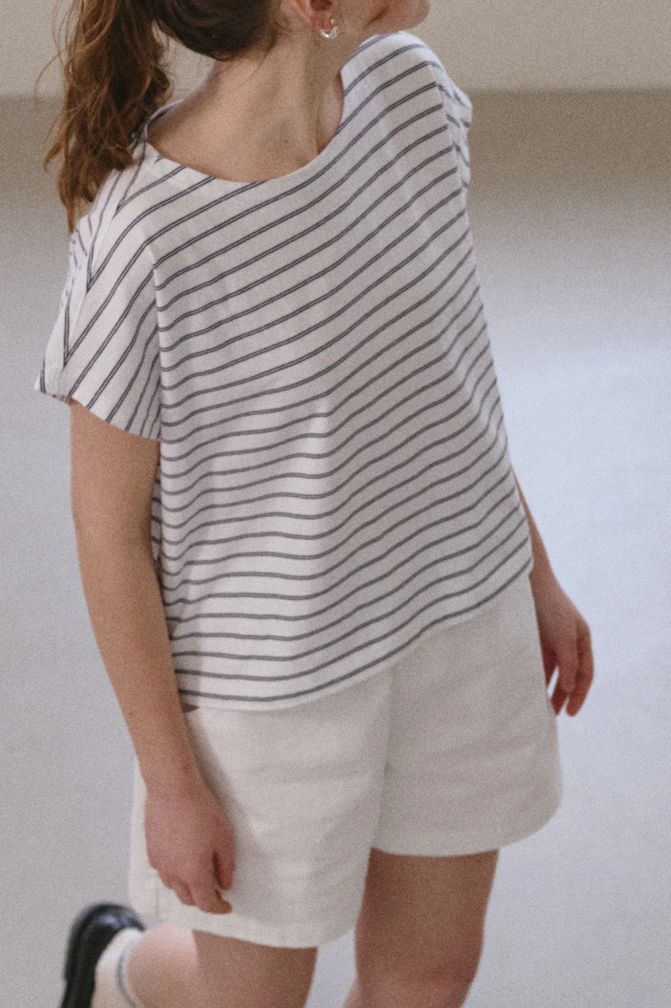 Chérie Tee - White/Navy sold by Le Bon Shoppe product image thumbnail 2