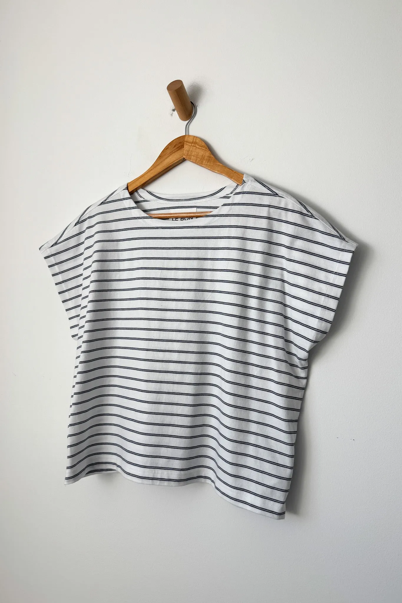 Chérie Tee - White/Navy sold by Le Bon Shoppe product image thumbnail 4