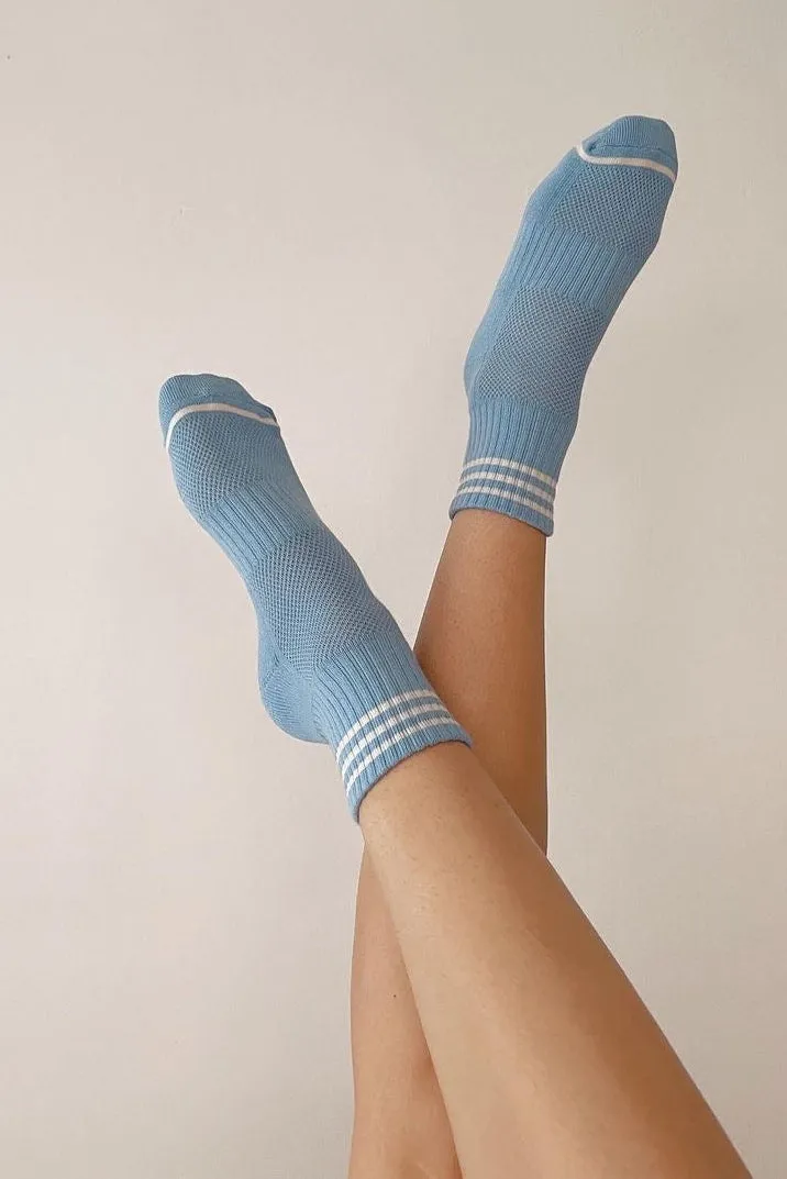 Girlfriend Socks - Parisian Blue sold by Le Bon Shoppe