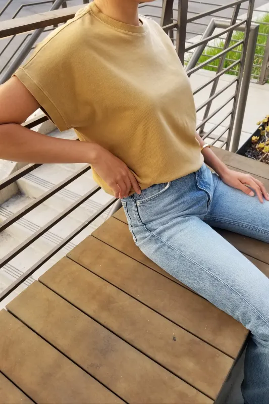 Ease Tee - Butterscotch sold by Le Bon Shoppe